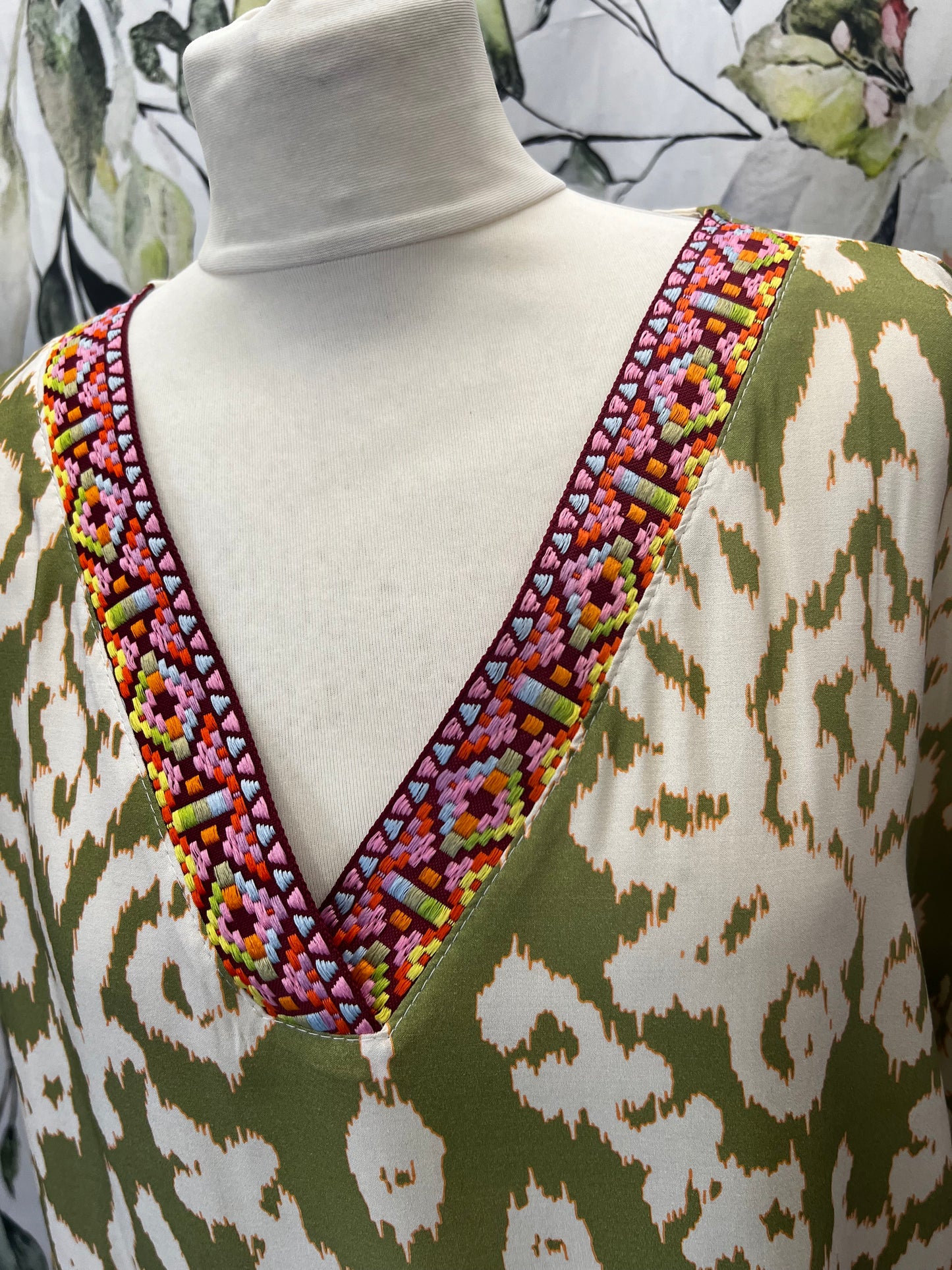 Embroidered Tunic Dress