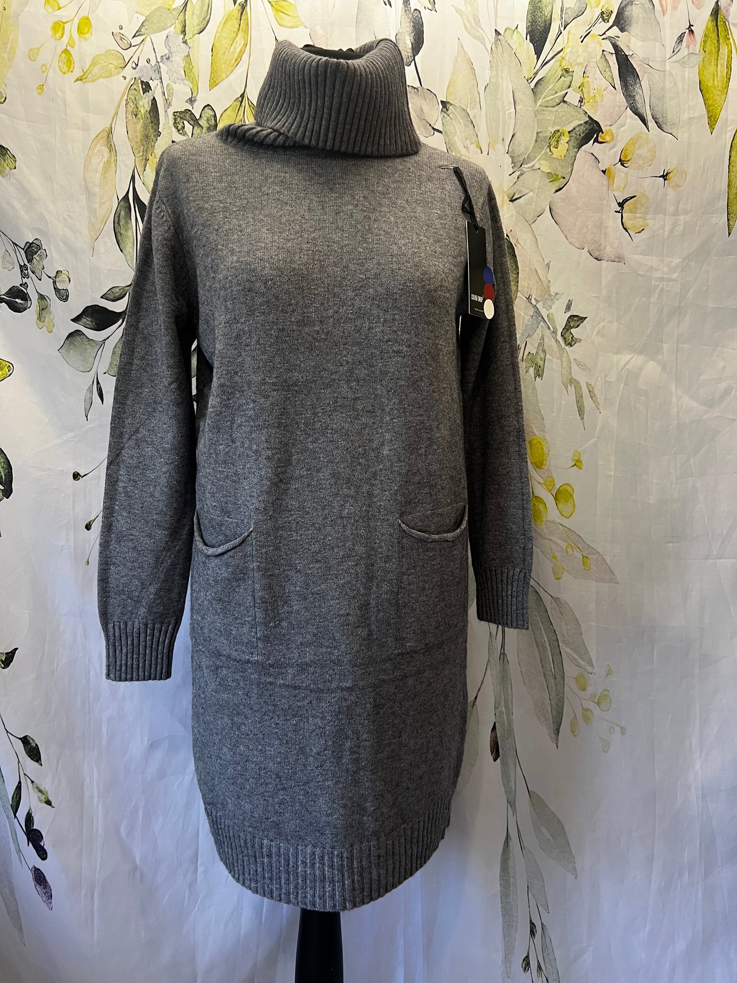 Roll Neck Knitted Dress