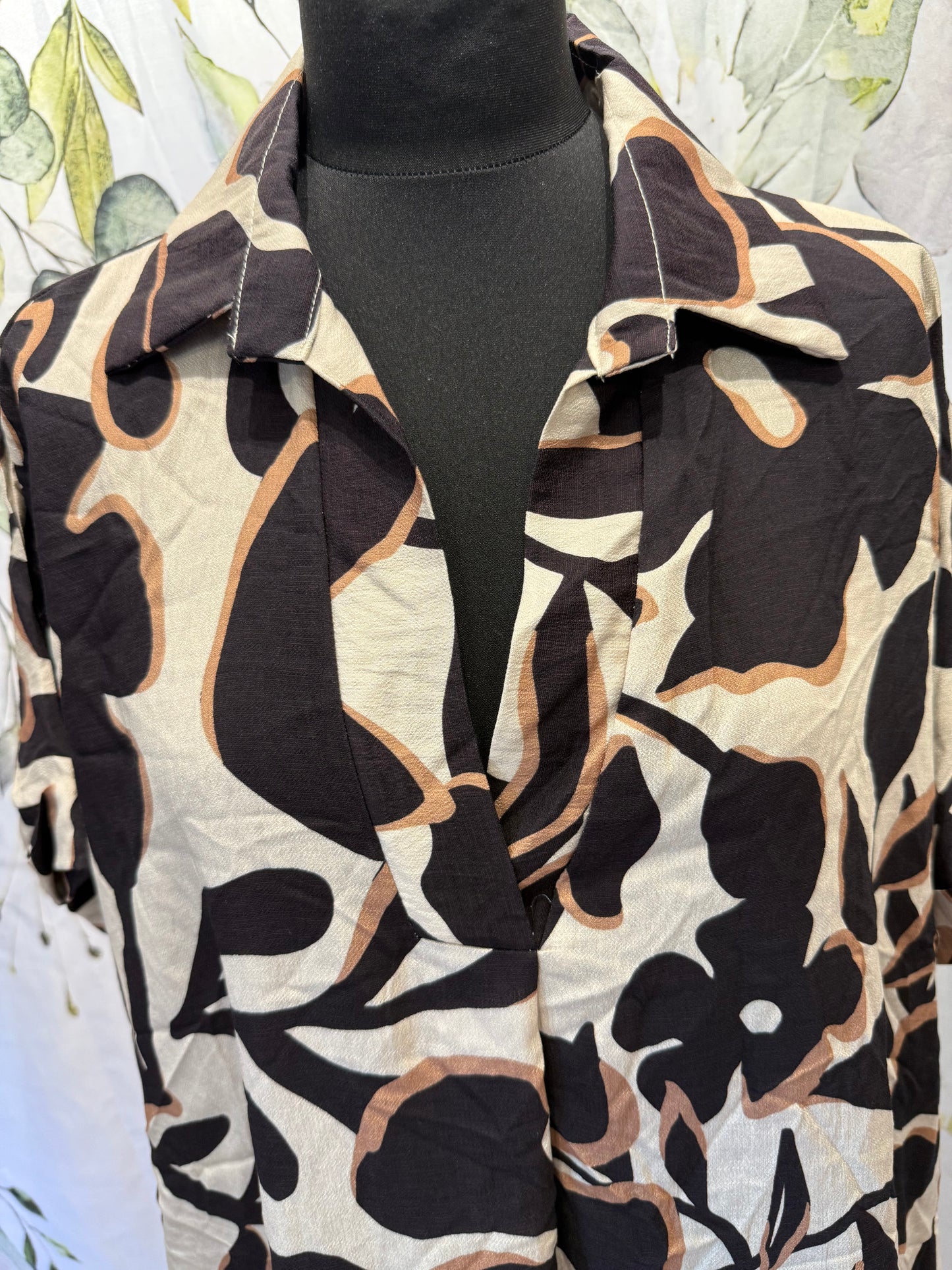 Leaf Print Dress