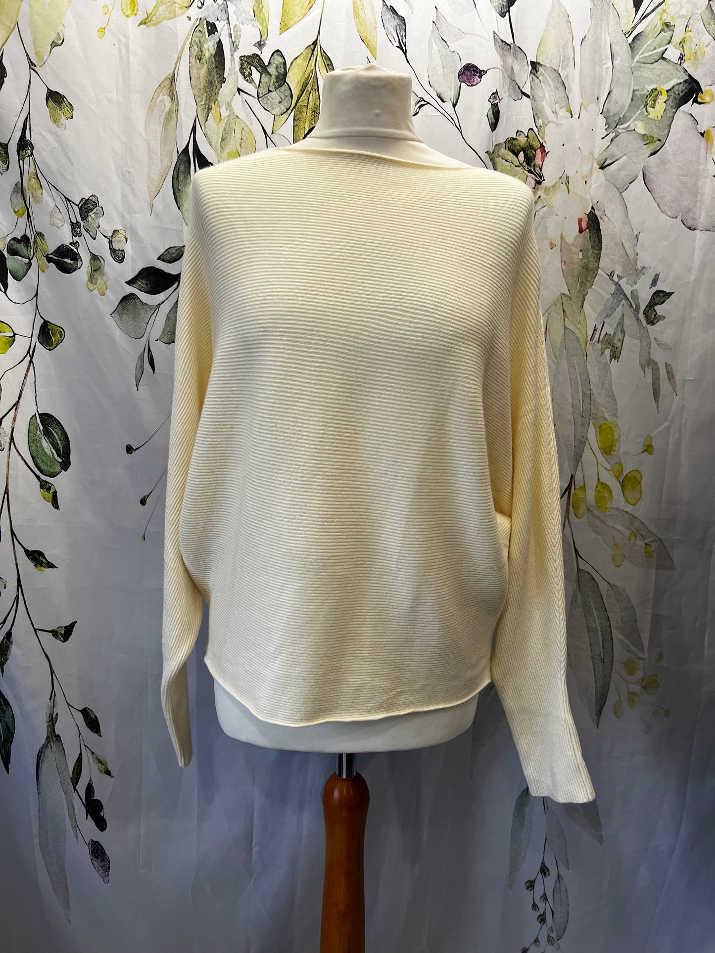 Ribbed Batwing Knit