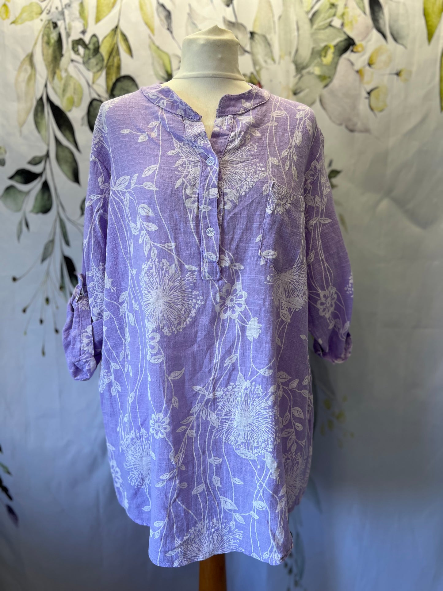 Longer Length Cotton Shirt
