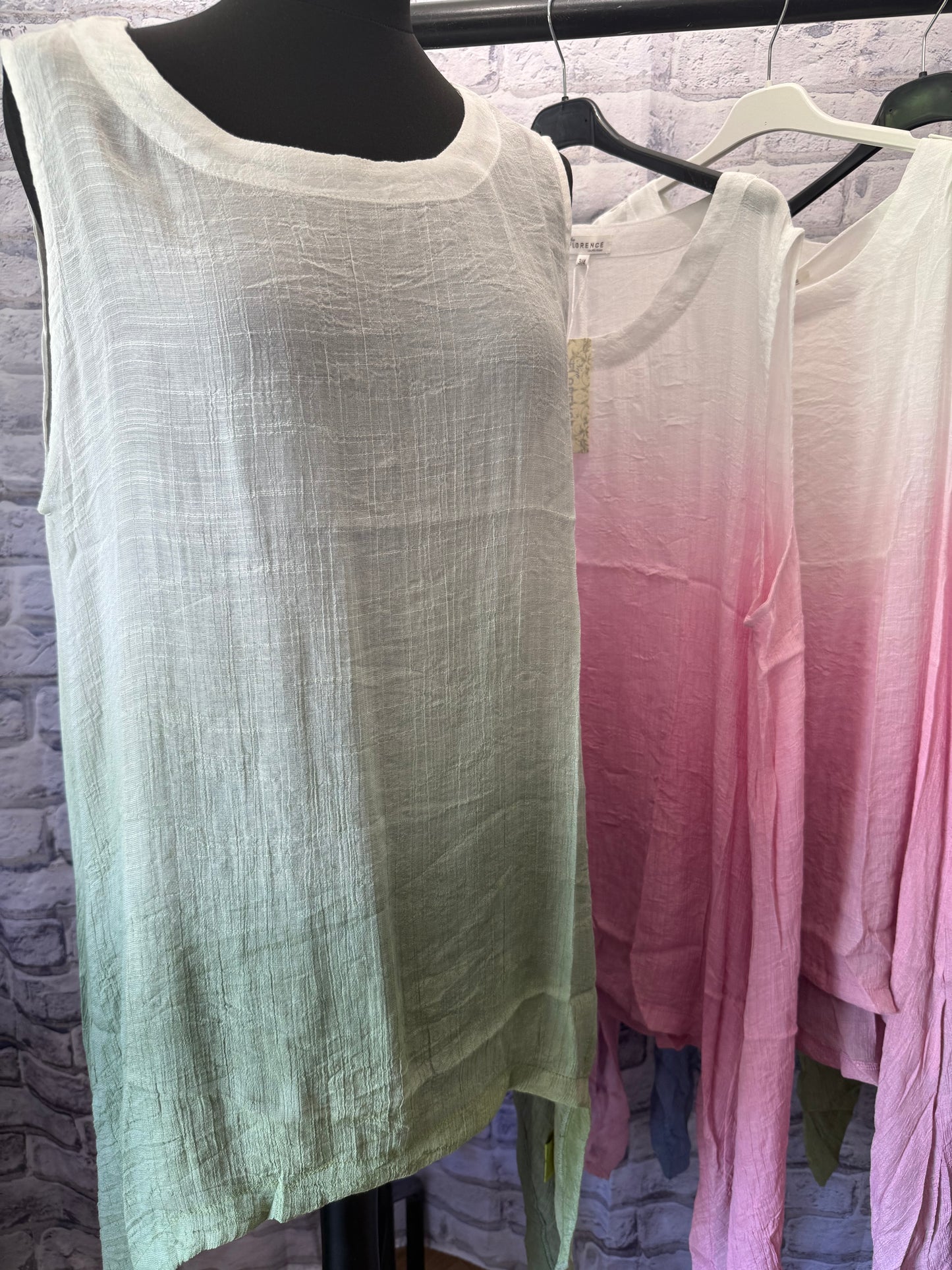 Ombre Linen Mix Top