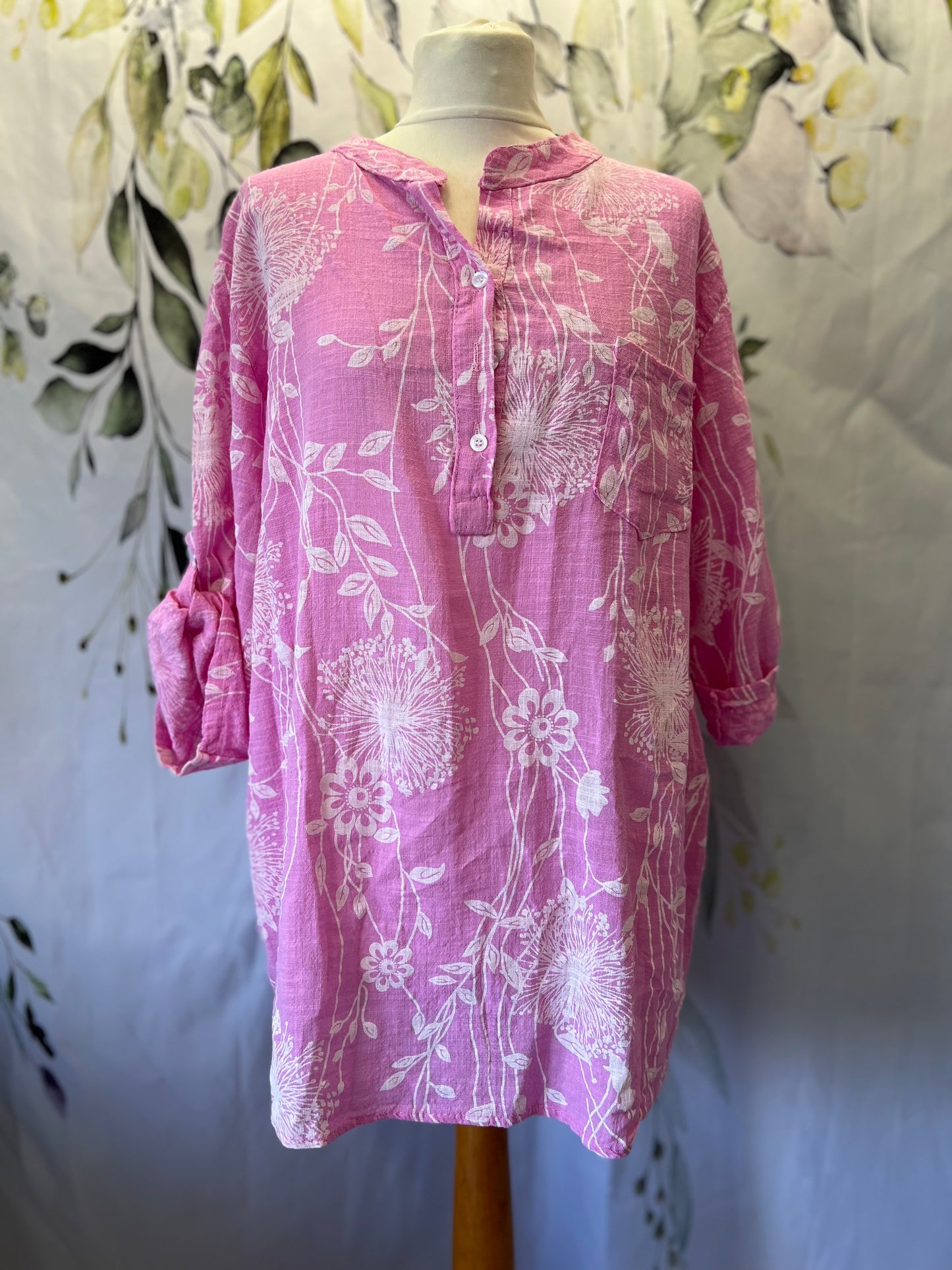 Longer Length Cotton Shirt