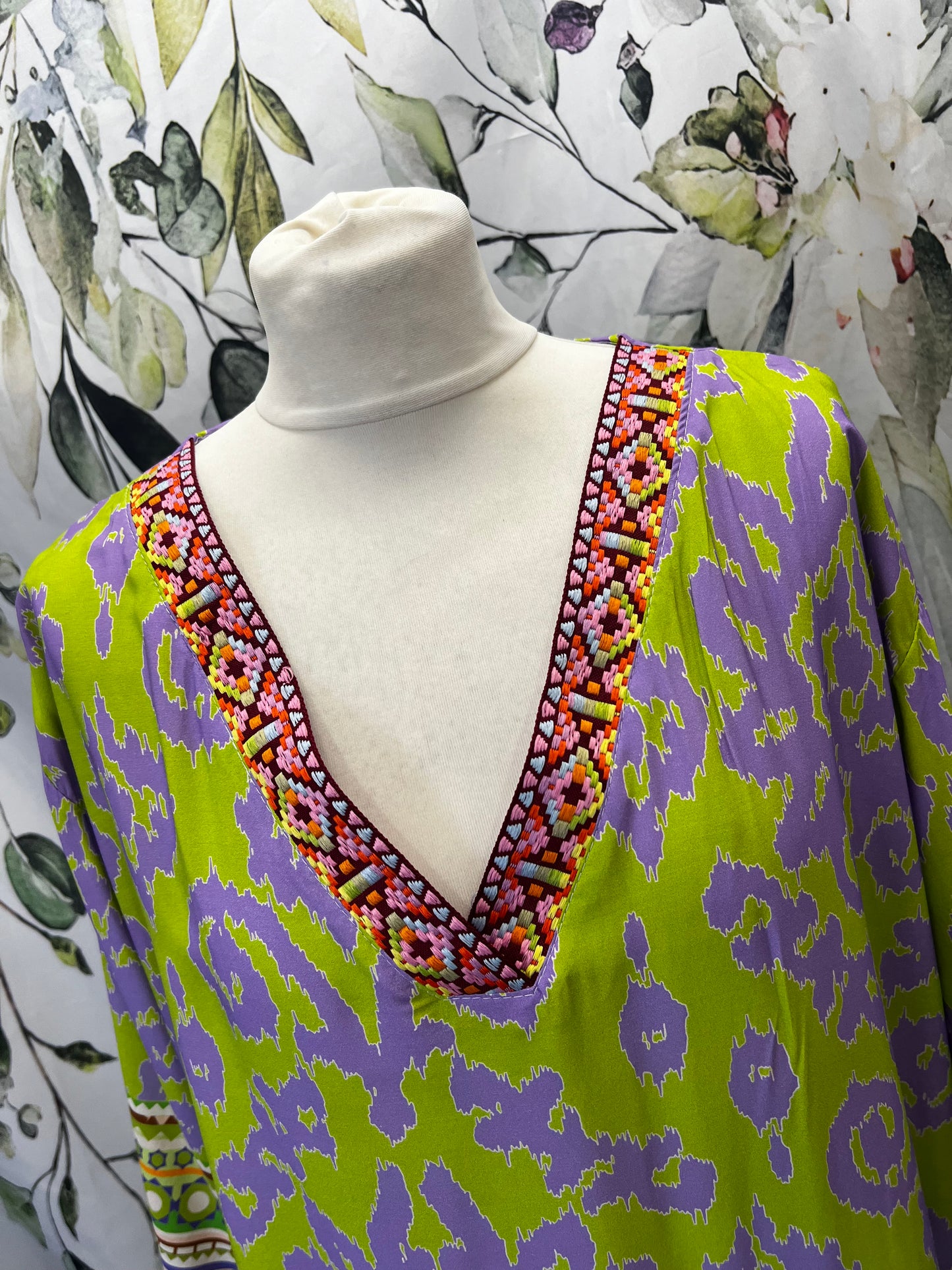 Embroidered Tunic Dress