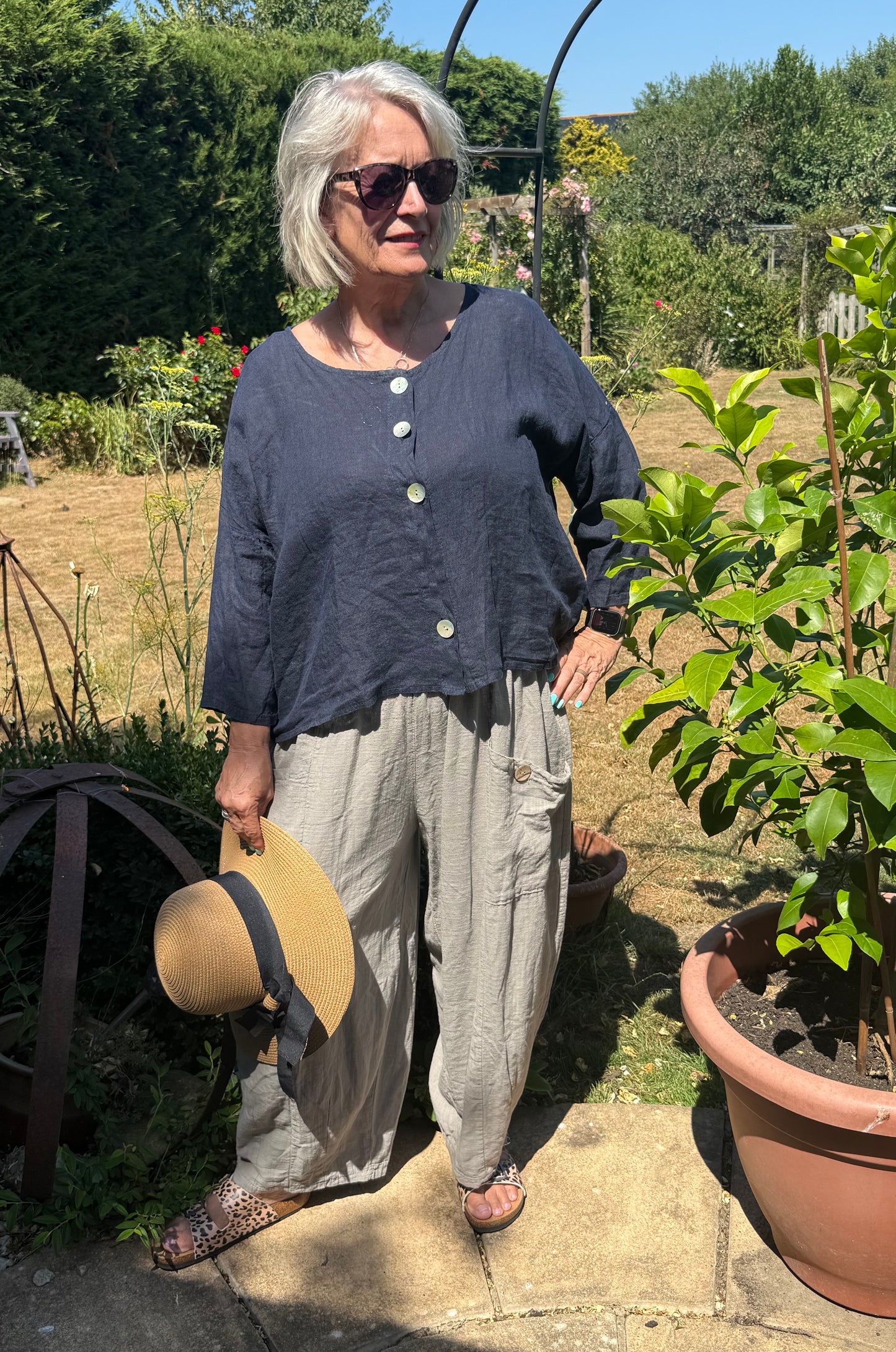 Loose Cotton Trousers