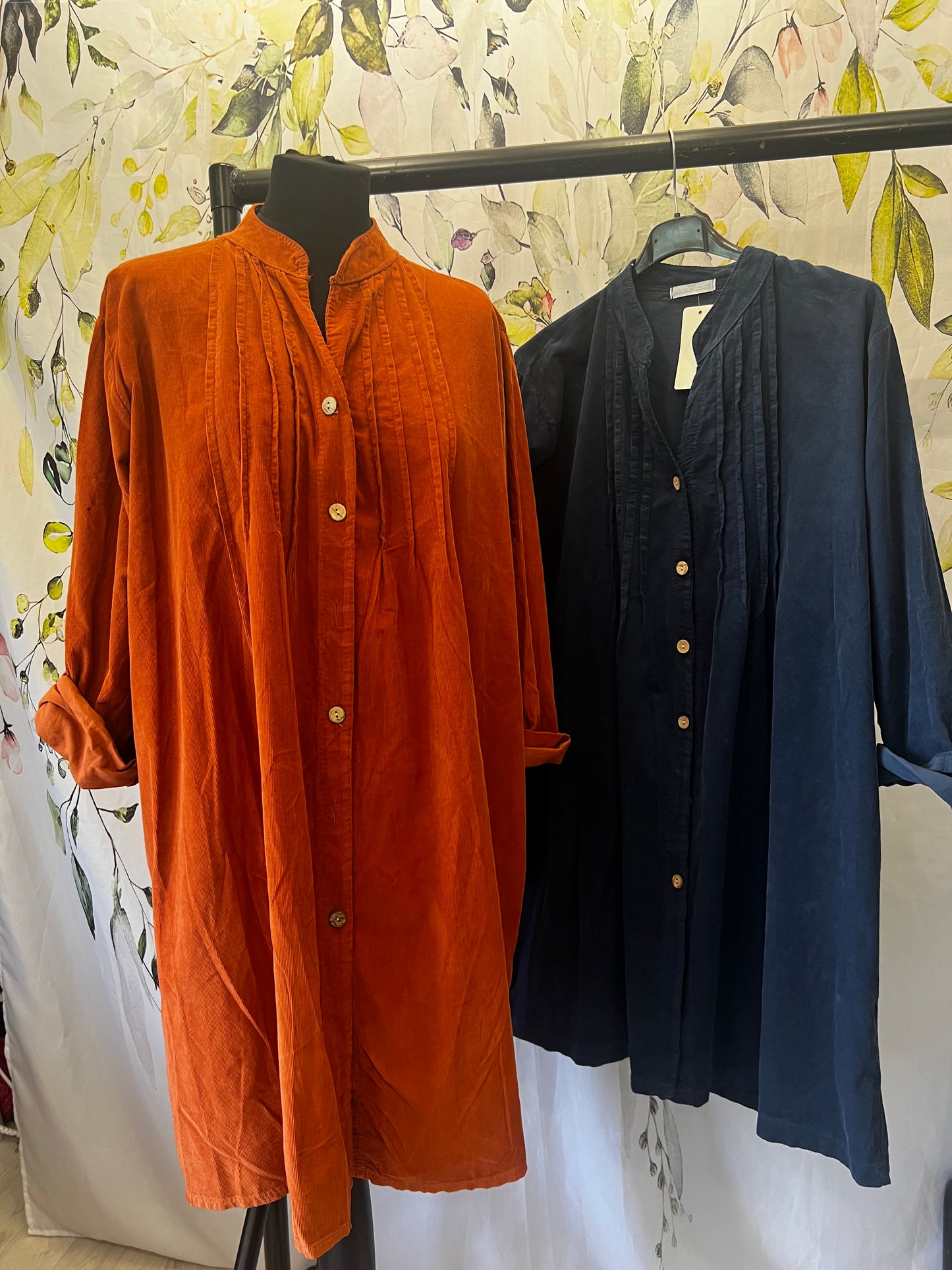 Needlecord Shirt Dress