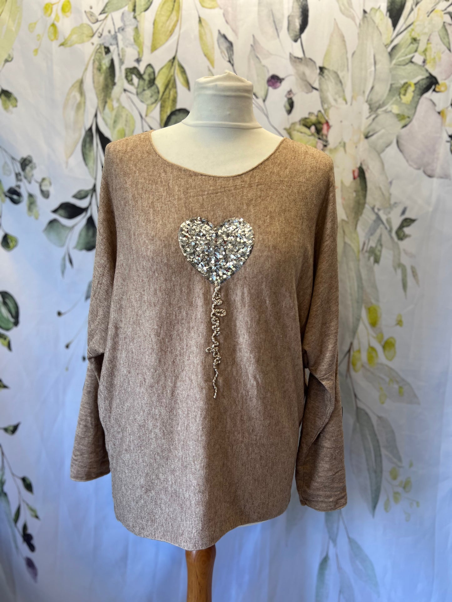 Balloon Heart Knit