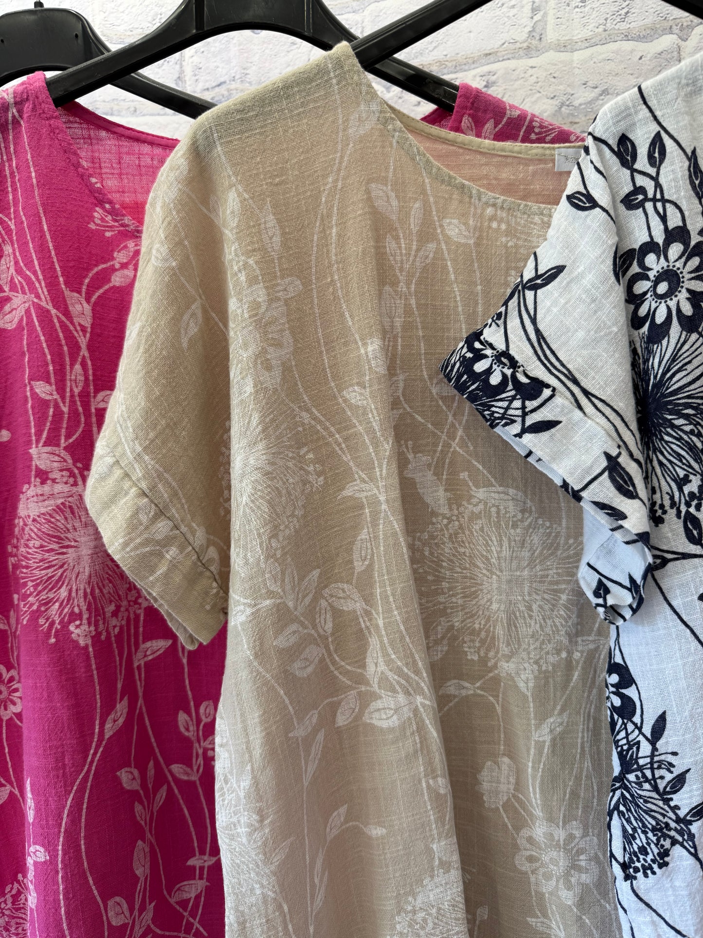 Button Side Cotton Top