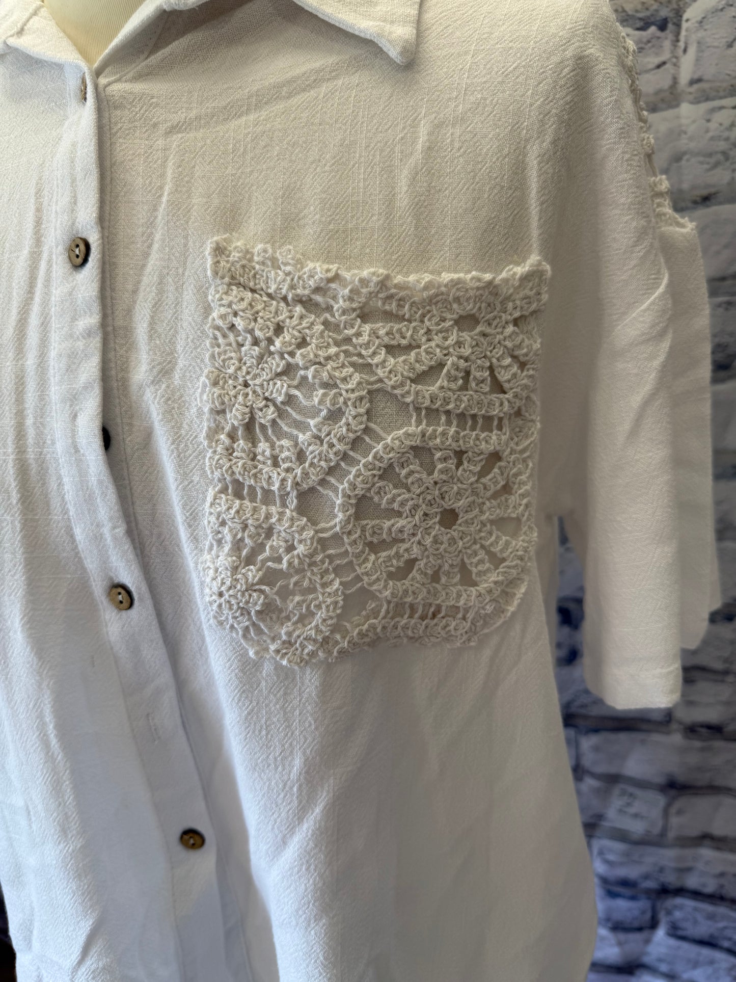 Crochet Pocket Jacket