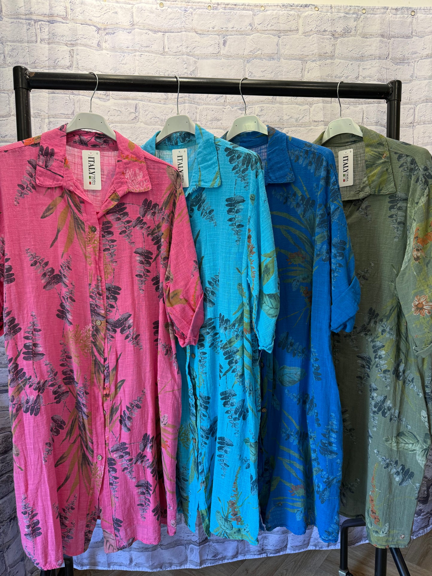 Floral Shirt Dress