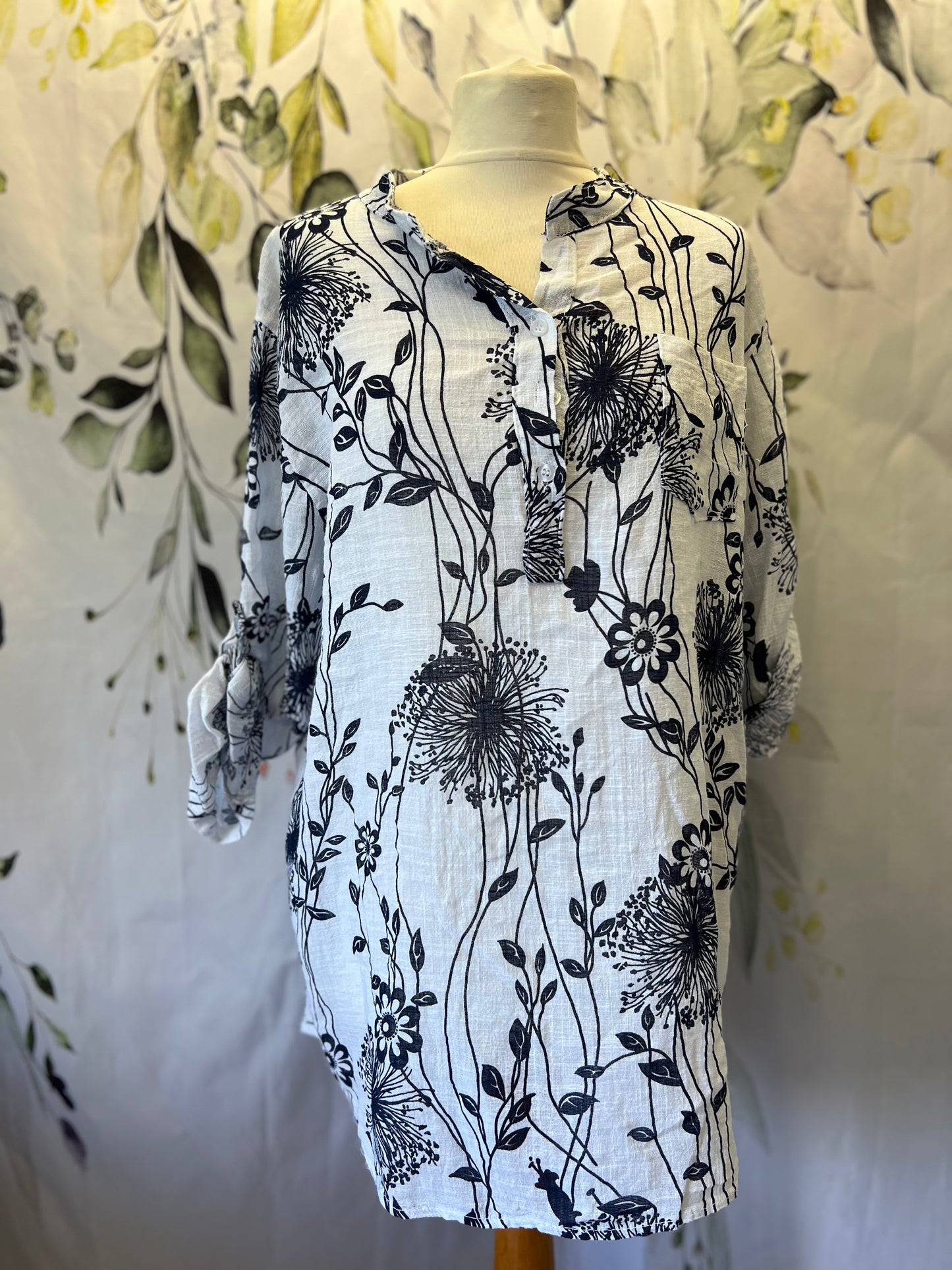Longer Length Cotton Shirt