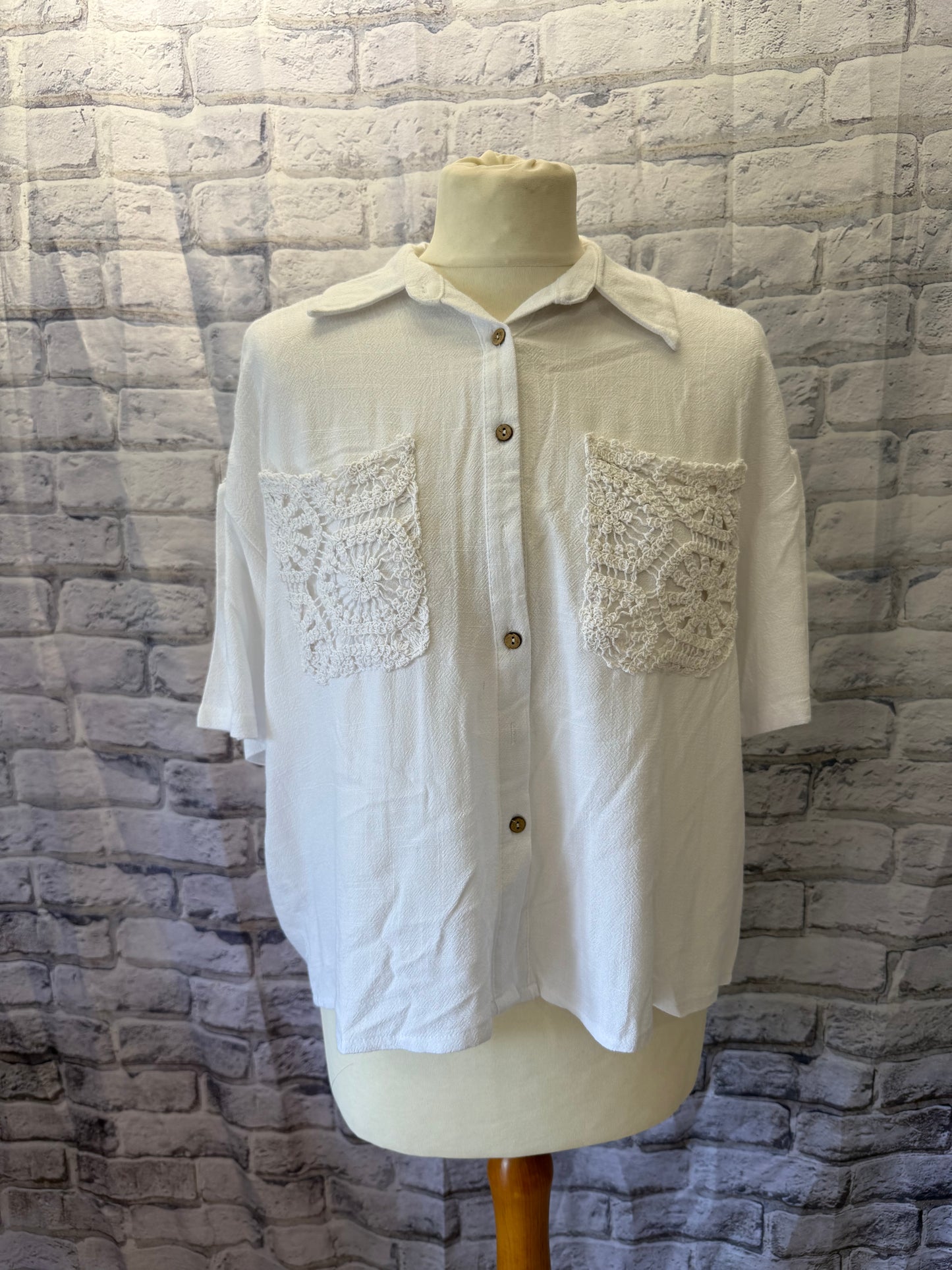 Crochet Pocket Jacket