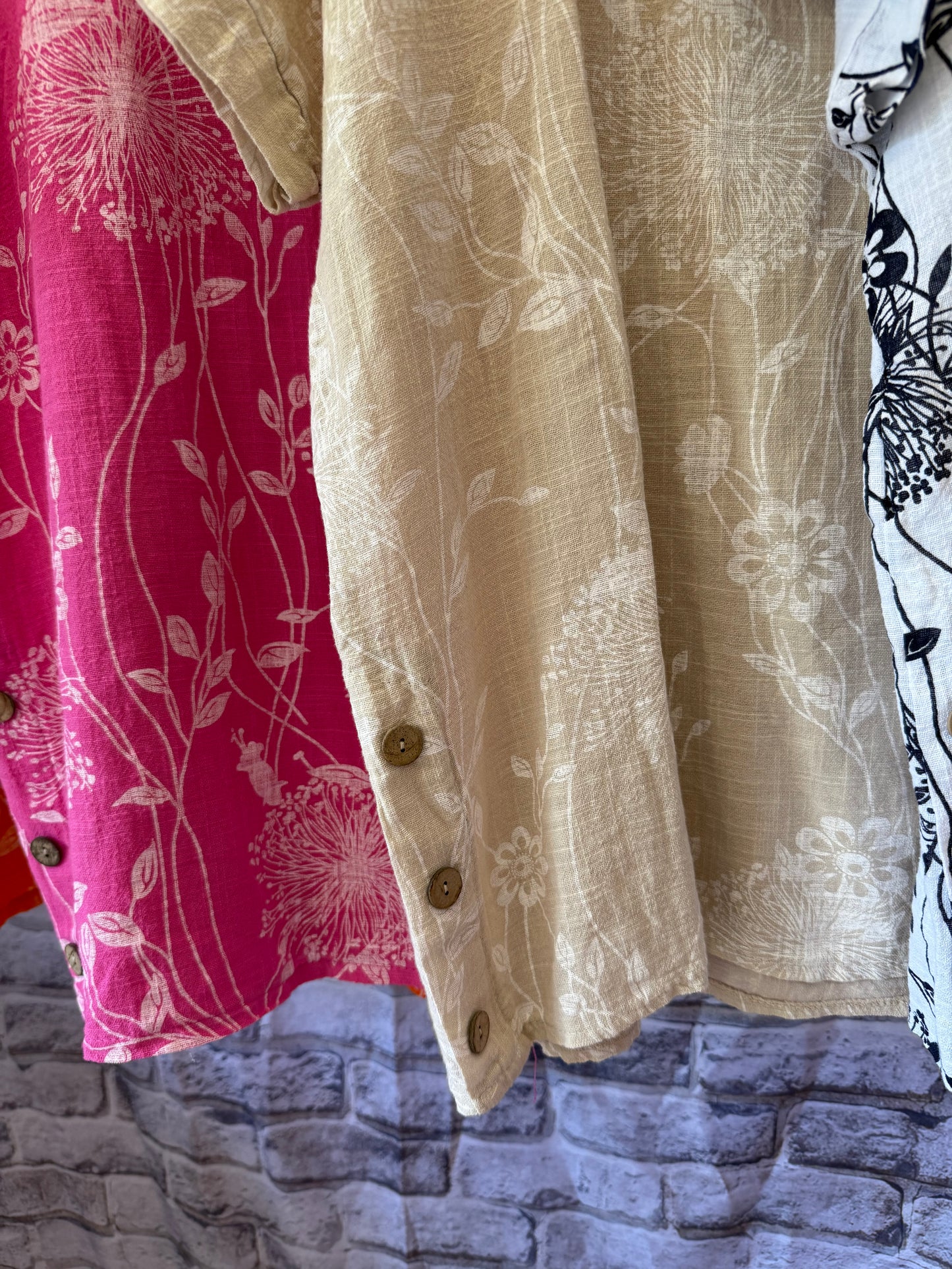 Button Side Cotton Top