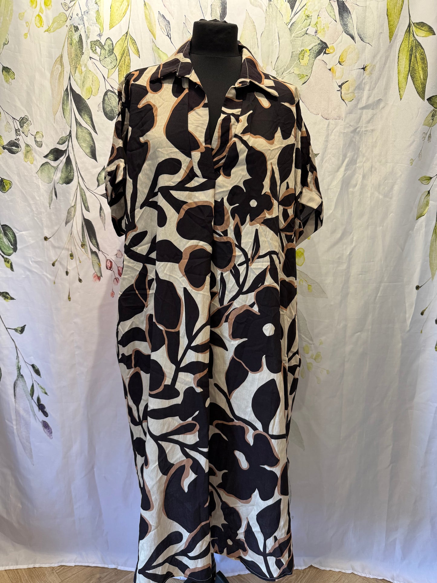 Leaf Print Dress