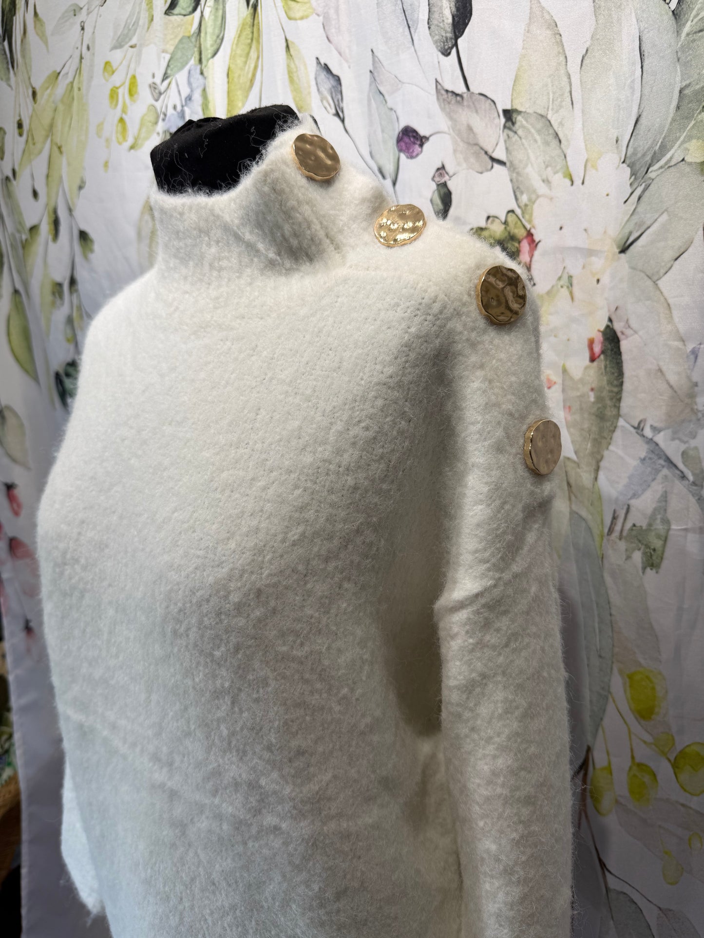 Button Shoulder Knit