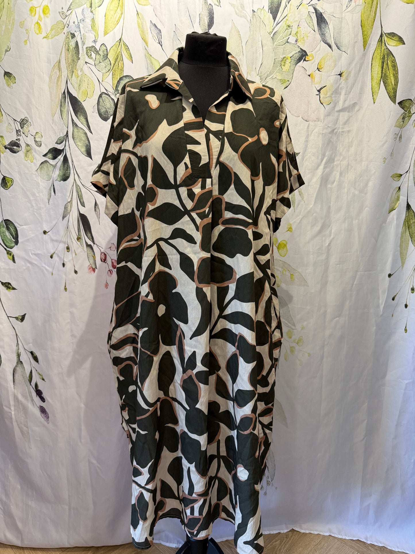 Leaf Print Dress