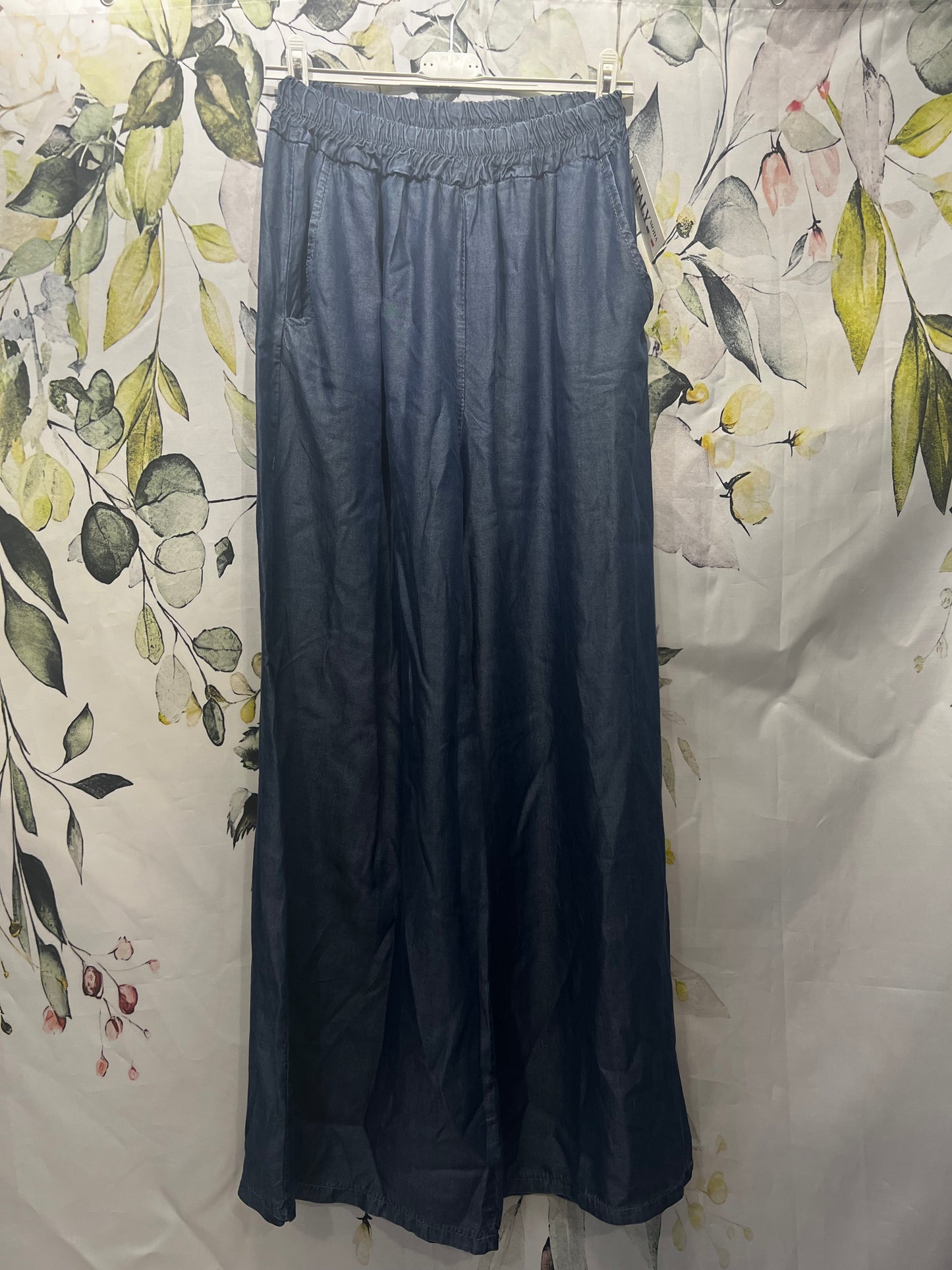 Denim Wide Leg Trousers