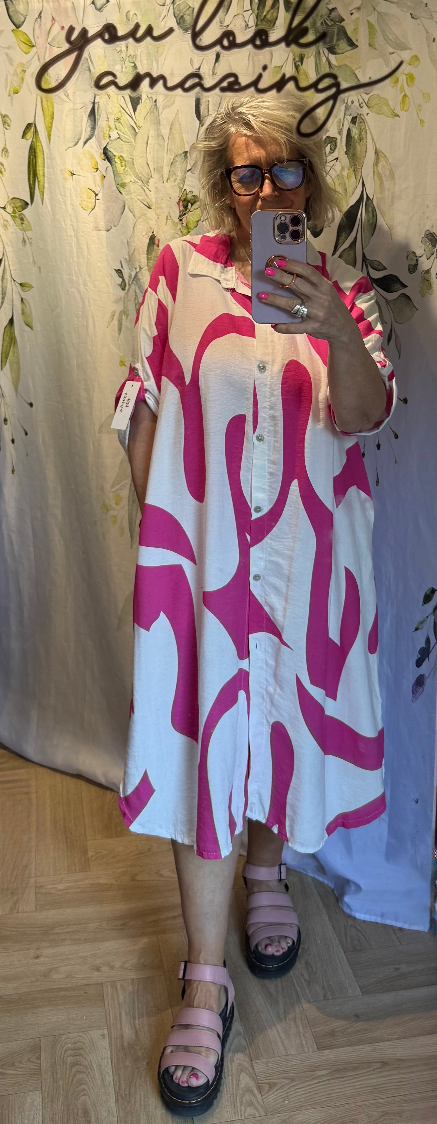 Swirl Shirt Dress