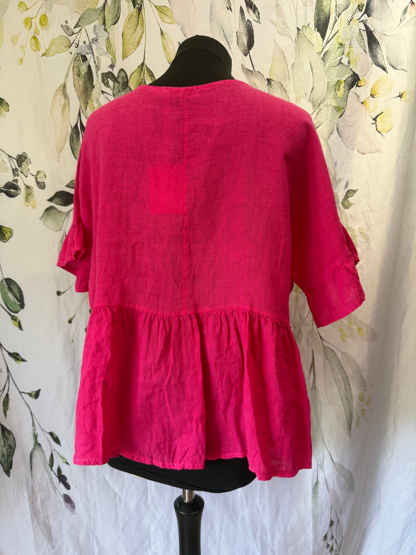 Linen Frill Top