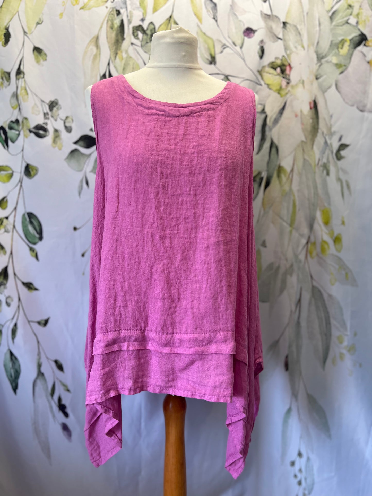 Linen Sleeveless Top