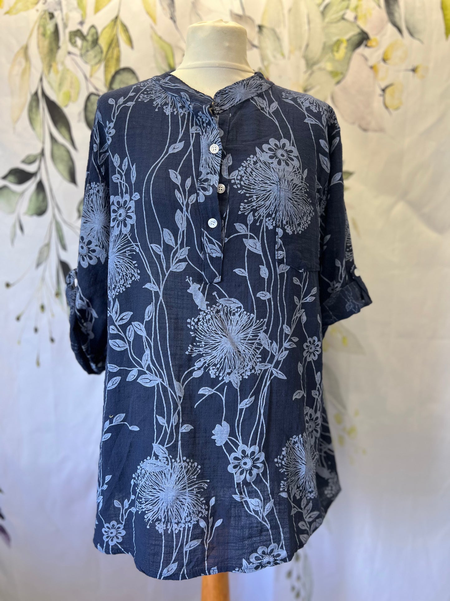 Longer Length Cotton Shirt