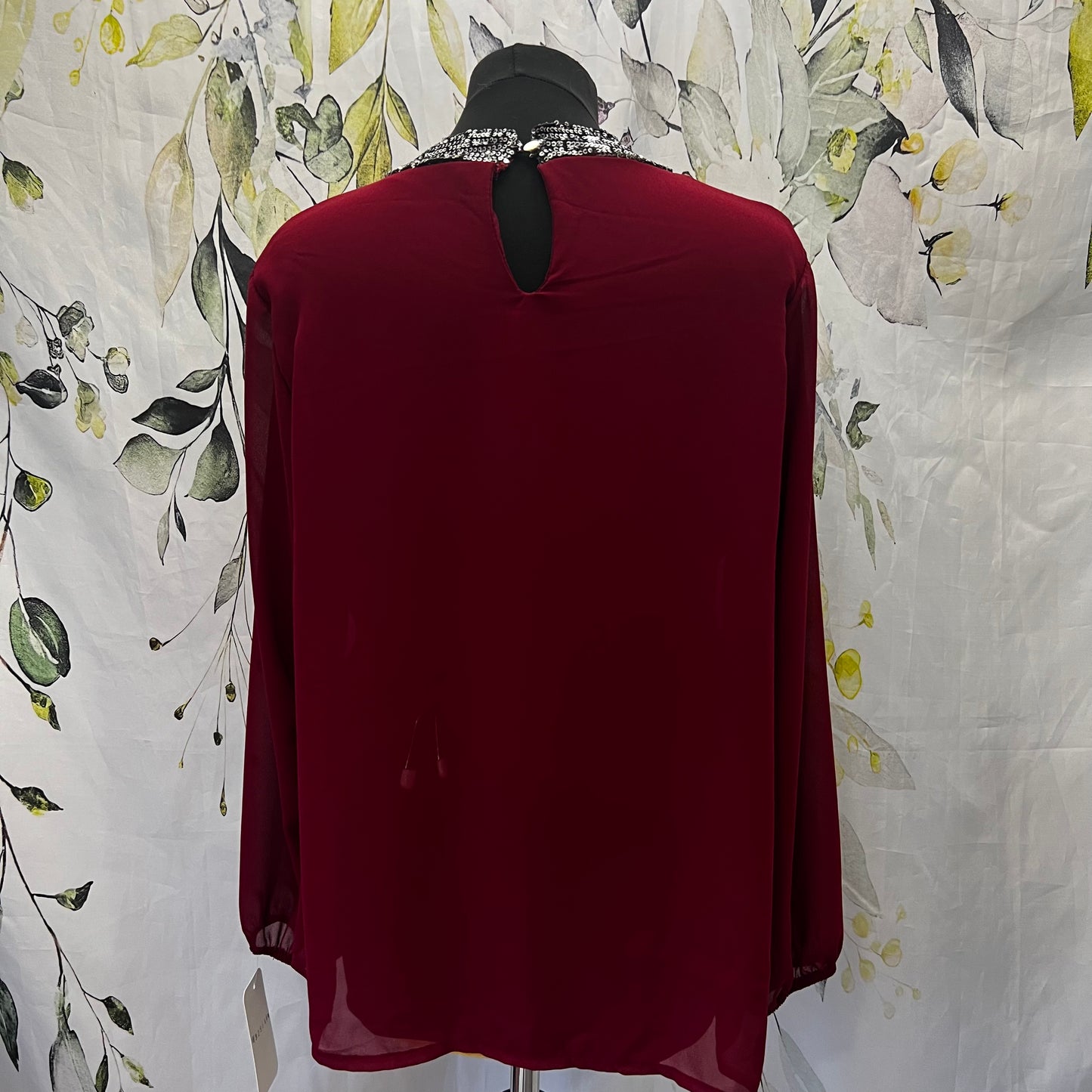 Sequin Trim Blouse