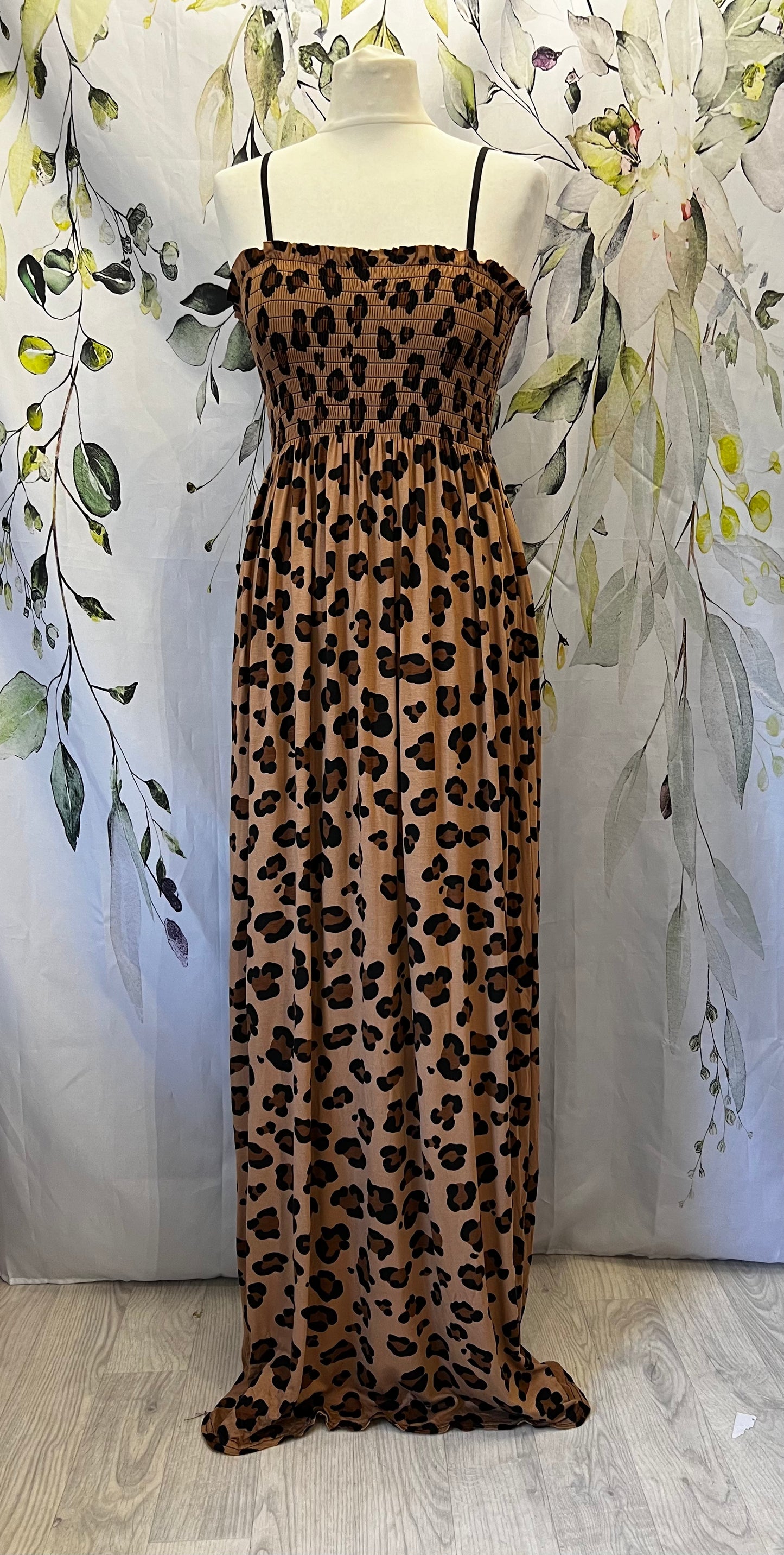 Maxi Leopard Print Dress