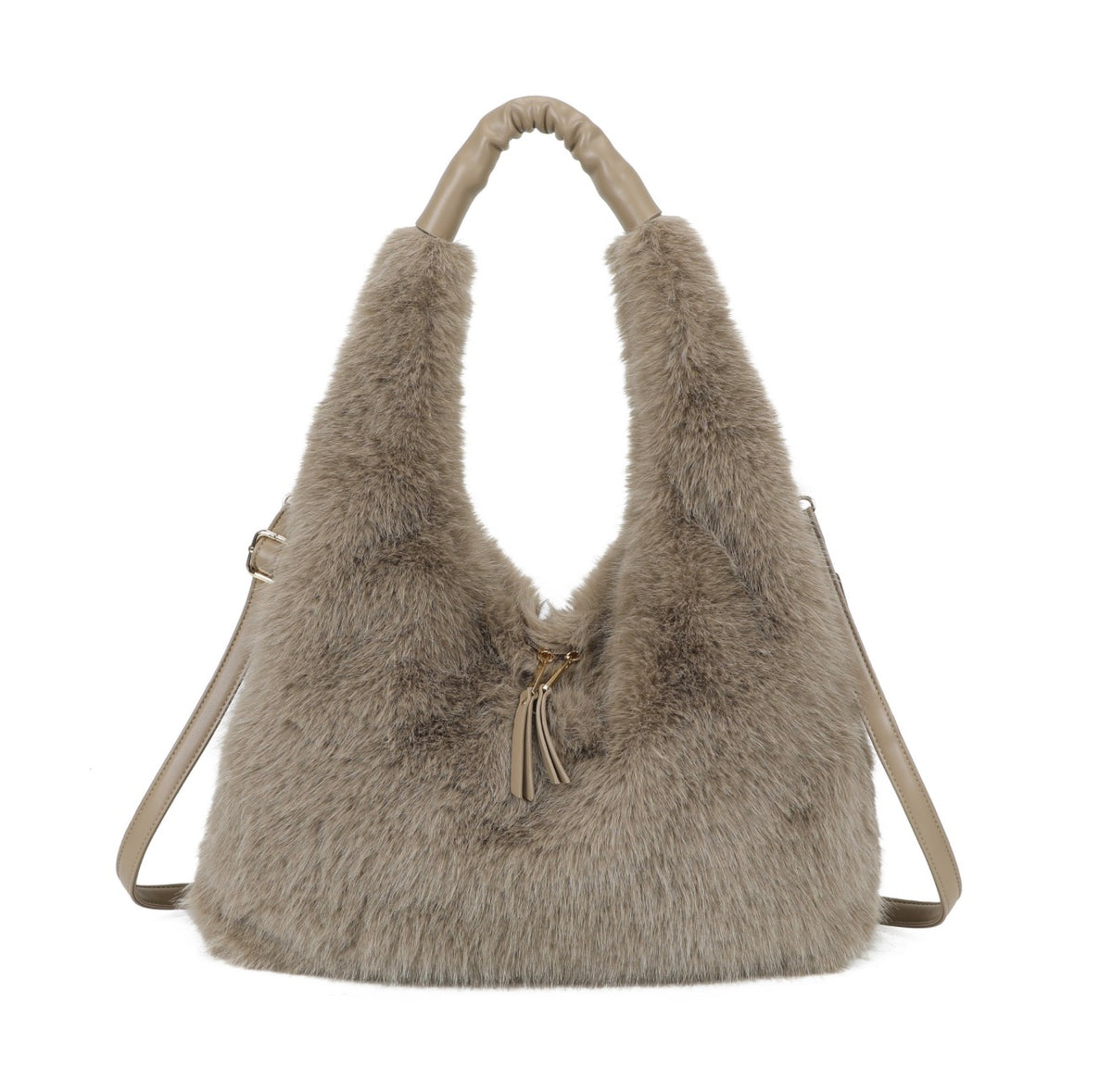 Faux Fur Hobo Bag