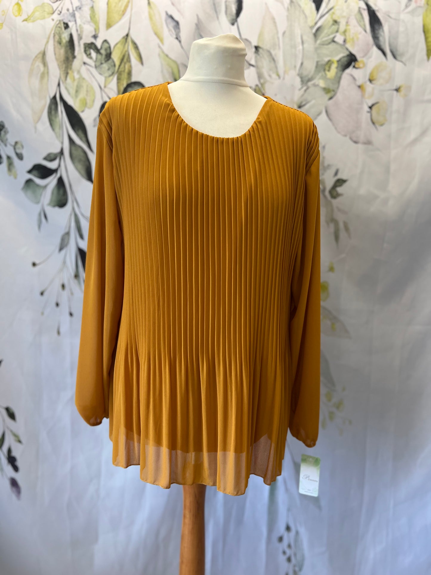 Sheer Pleated Blouse