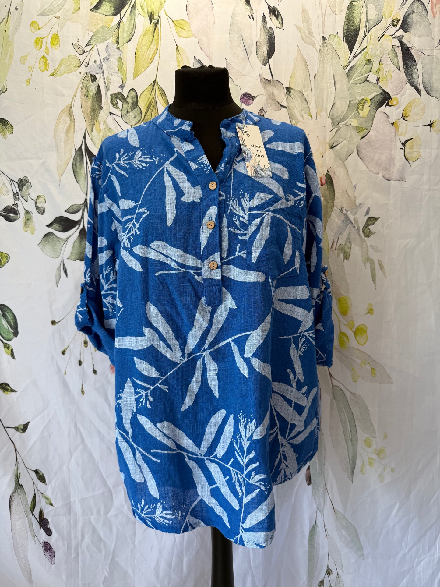 Leaf Print Shirt