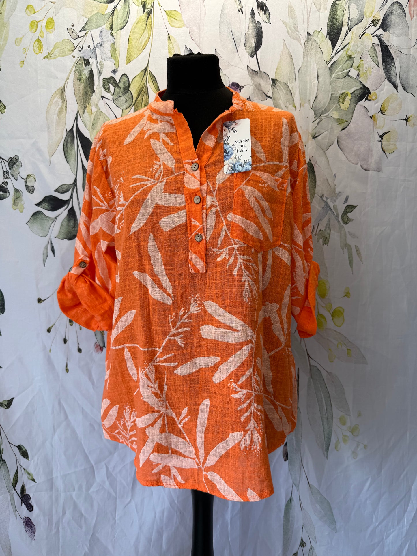 Leaf Print Shirt