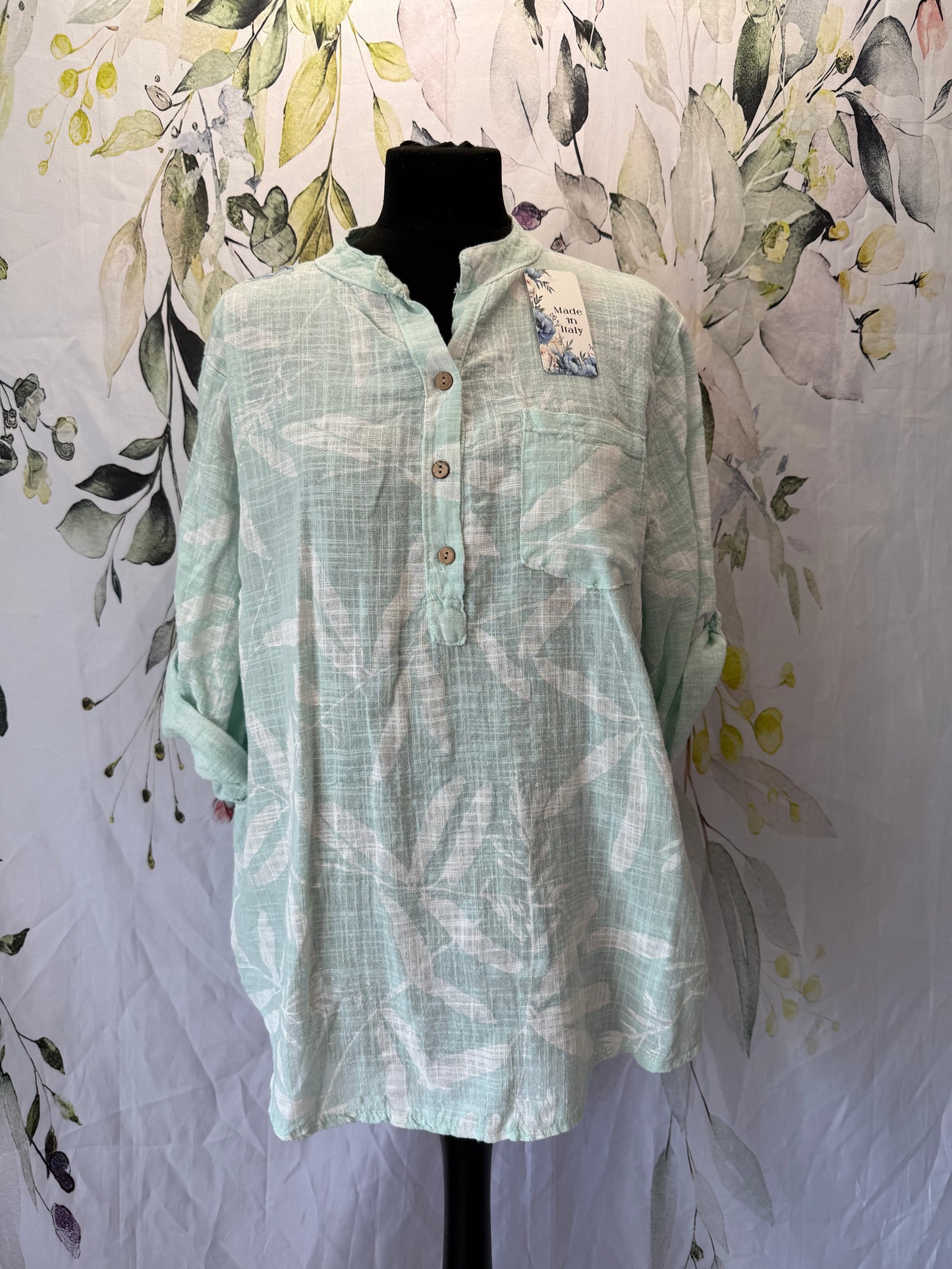 Leaf Print Shirt