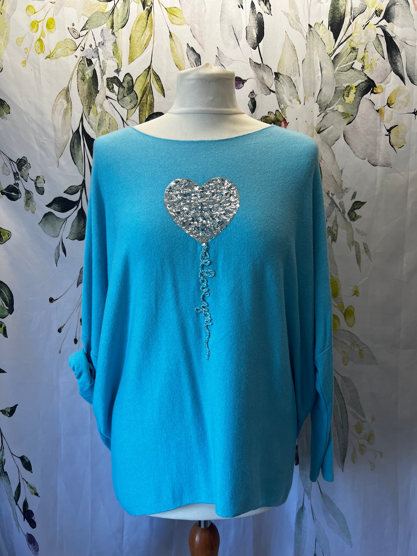 Balloon Heart Knit