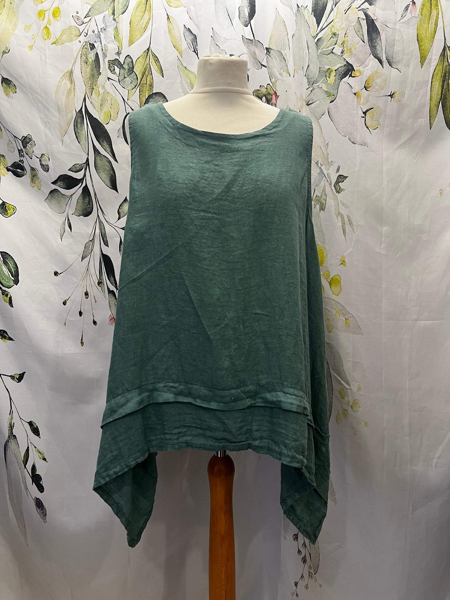 Linen Sleeveless Top