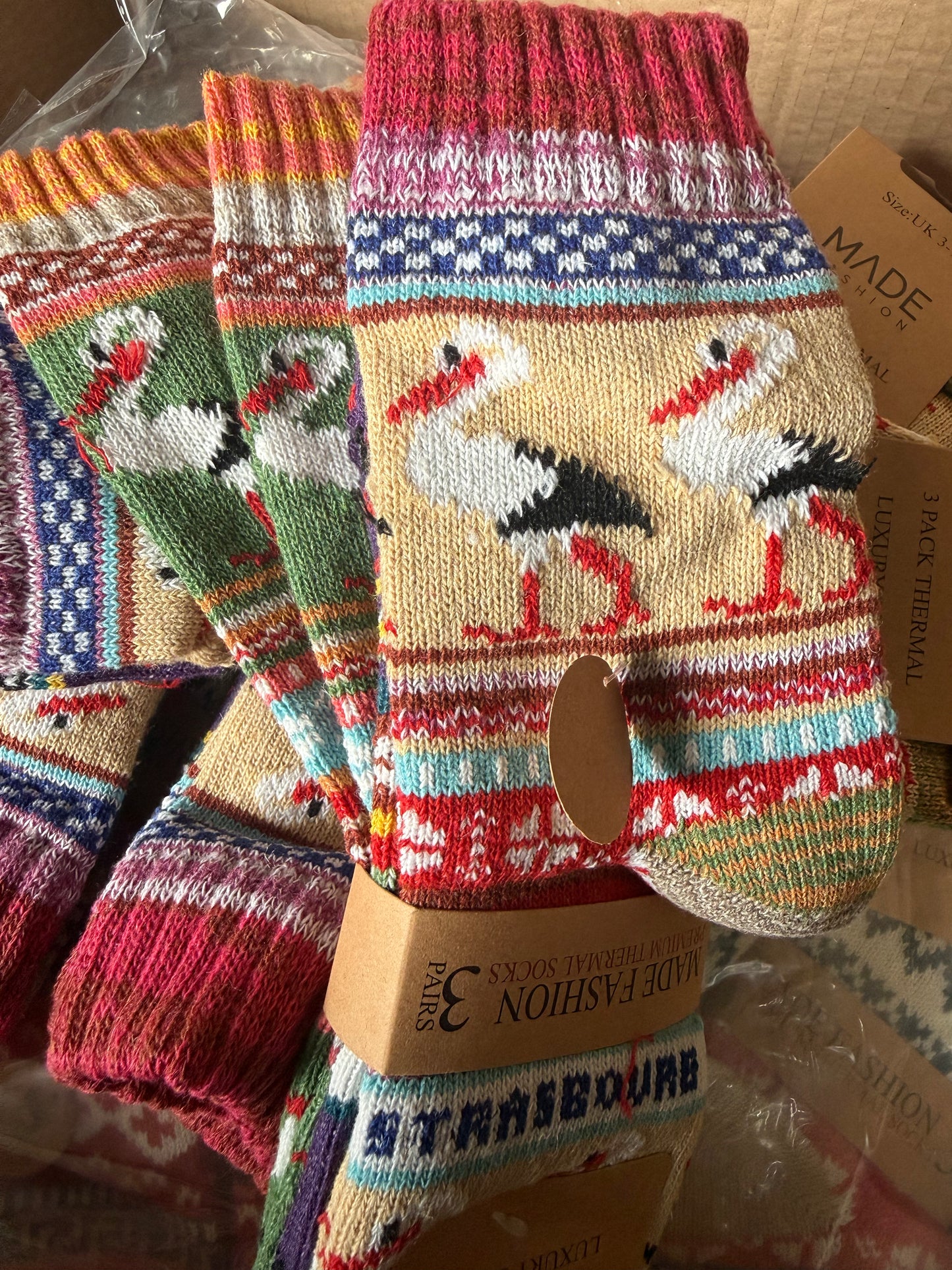 Nordic Style 3 Pack Socks