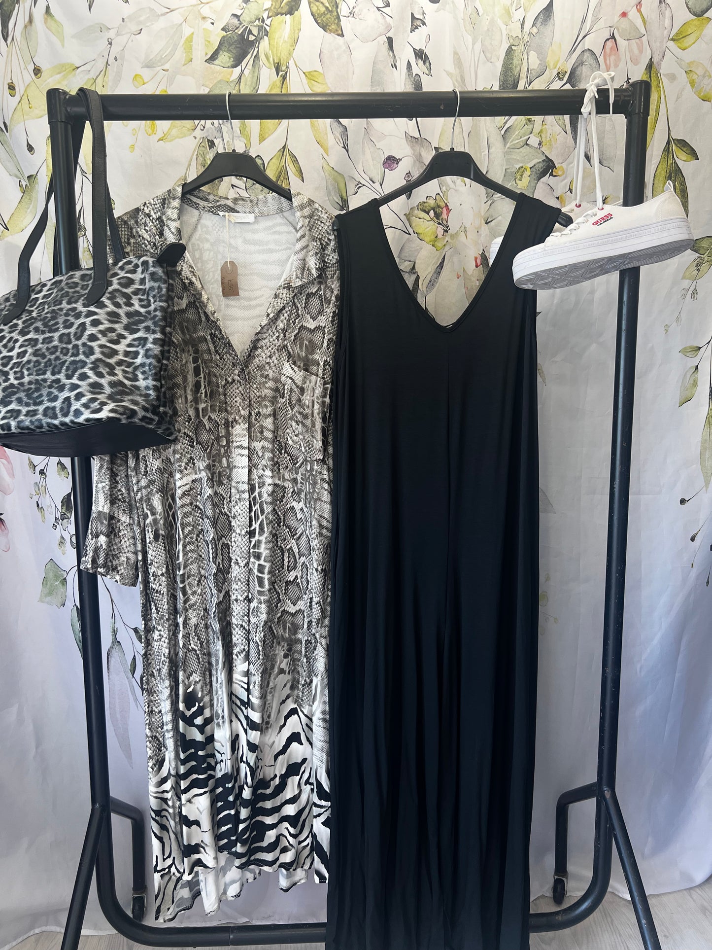 Animal Print Shirt Dress