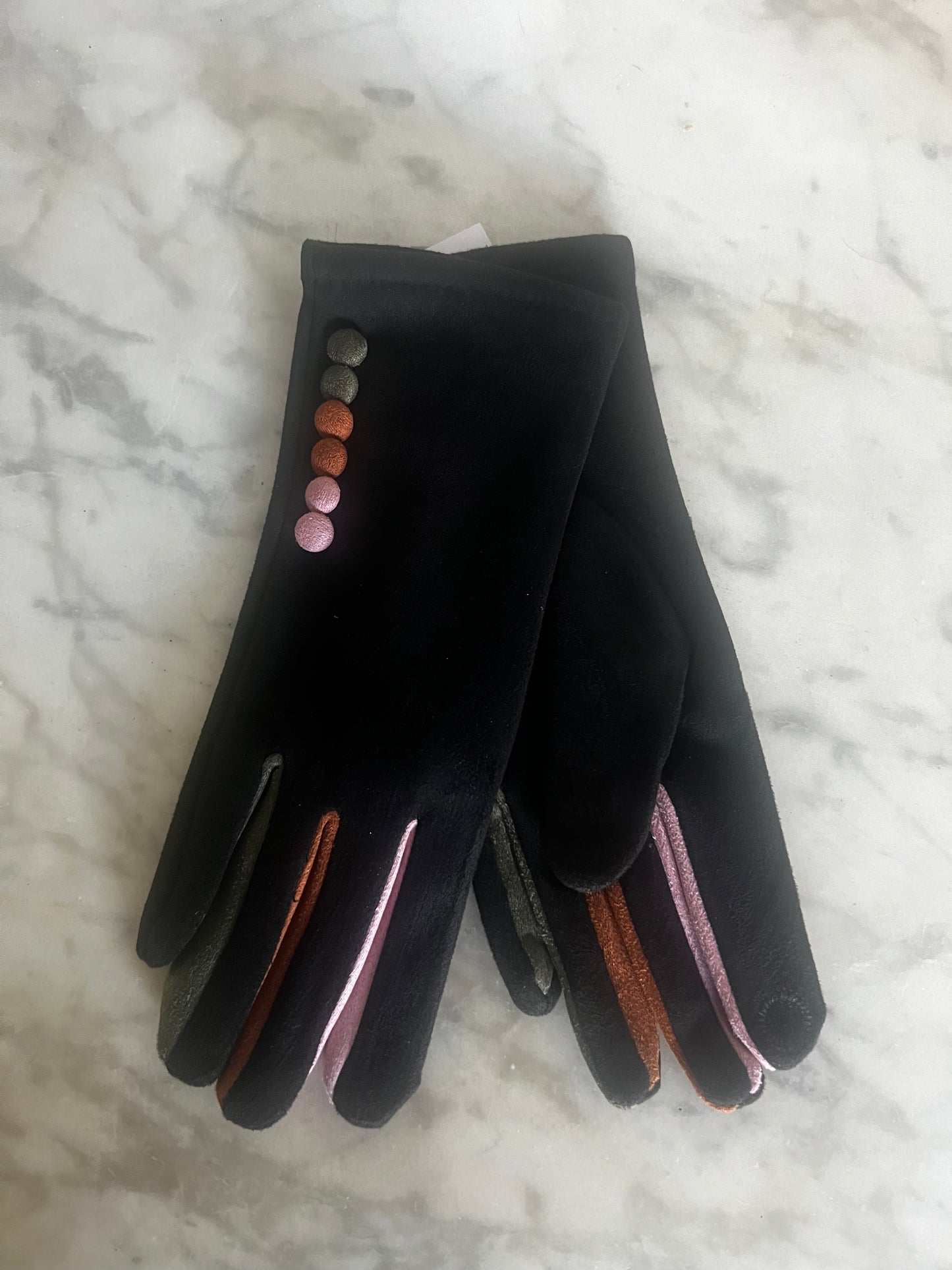 Button Detail Gloves