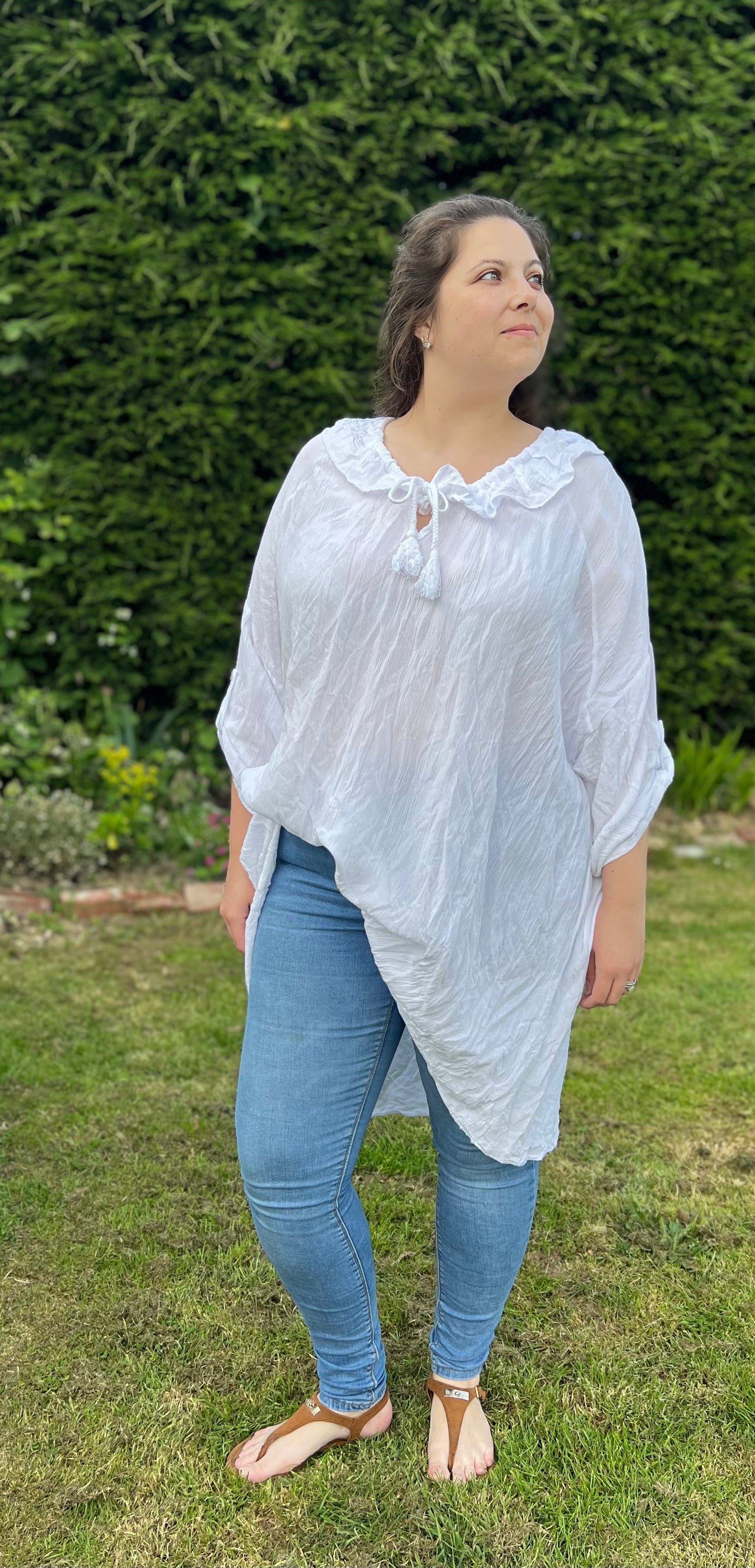 Oversized Shimmer Top