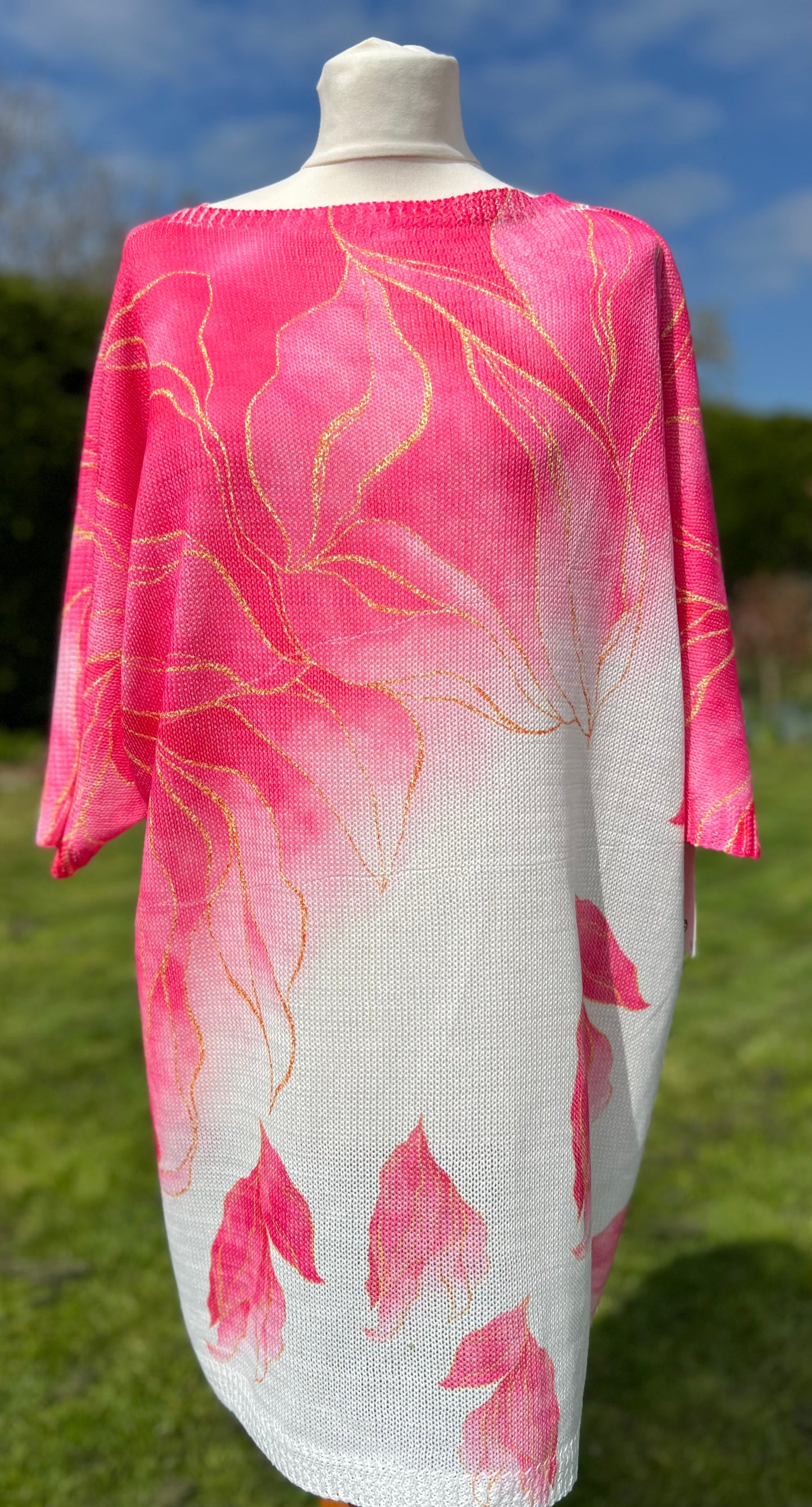 Longline Floral Knit