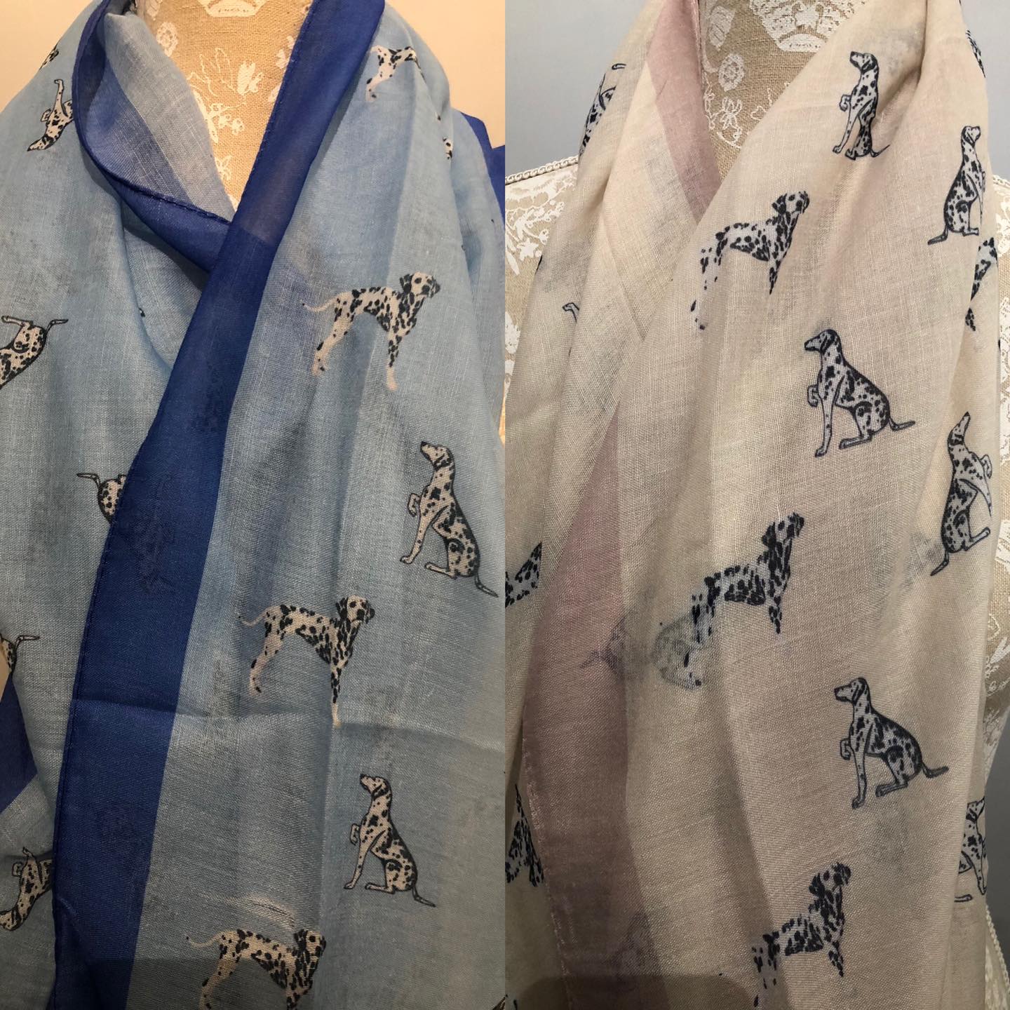 Dalmatian Print Scarf