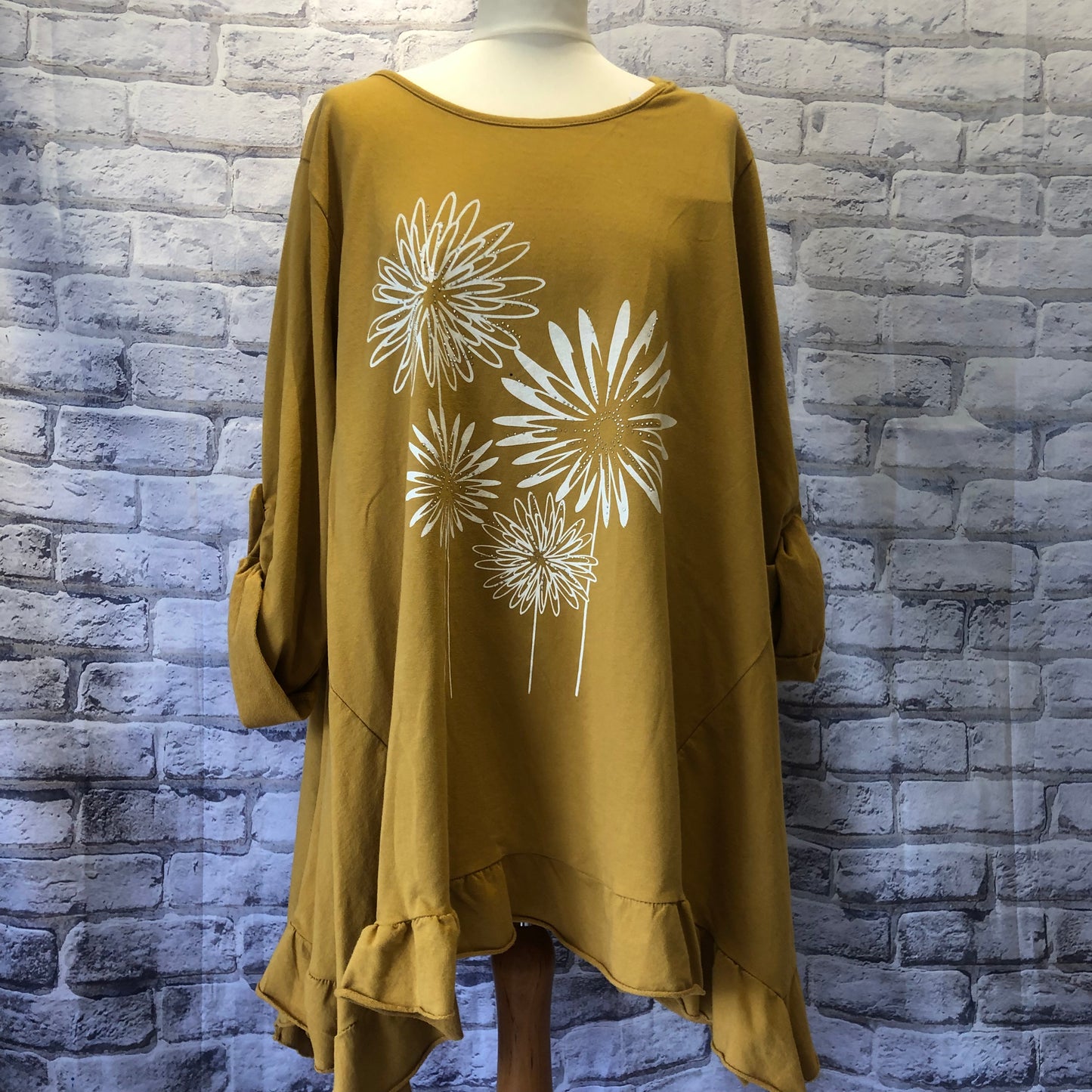 Oversized Sweat With Frilled Hem