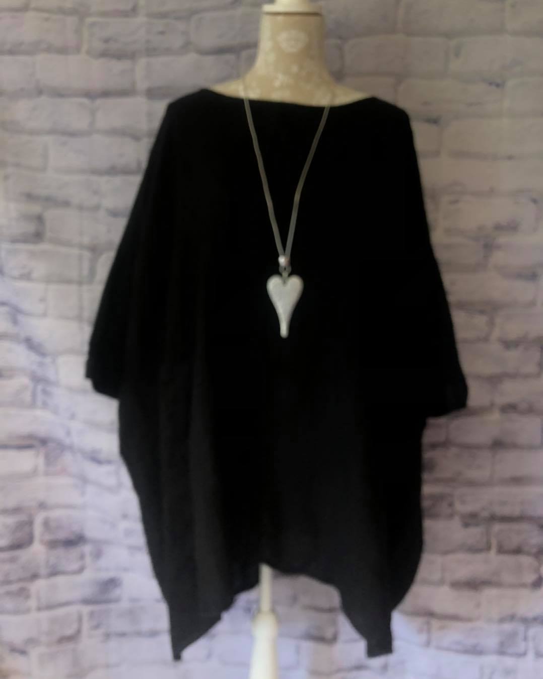 Oversized Loose Linen Top