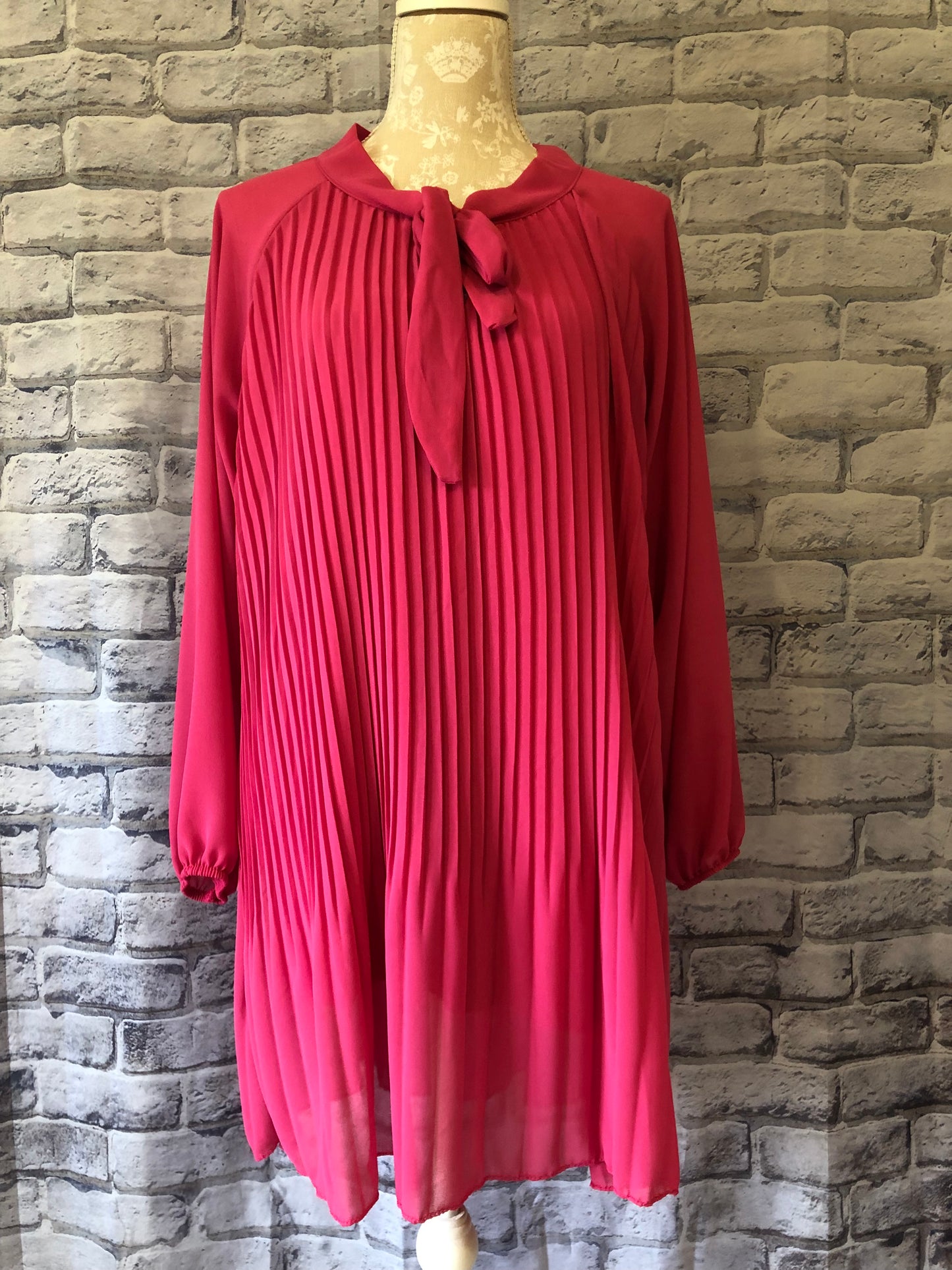 Sheer Pleated Blouse (Longer Length)