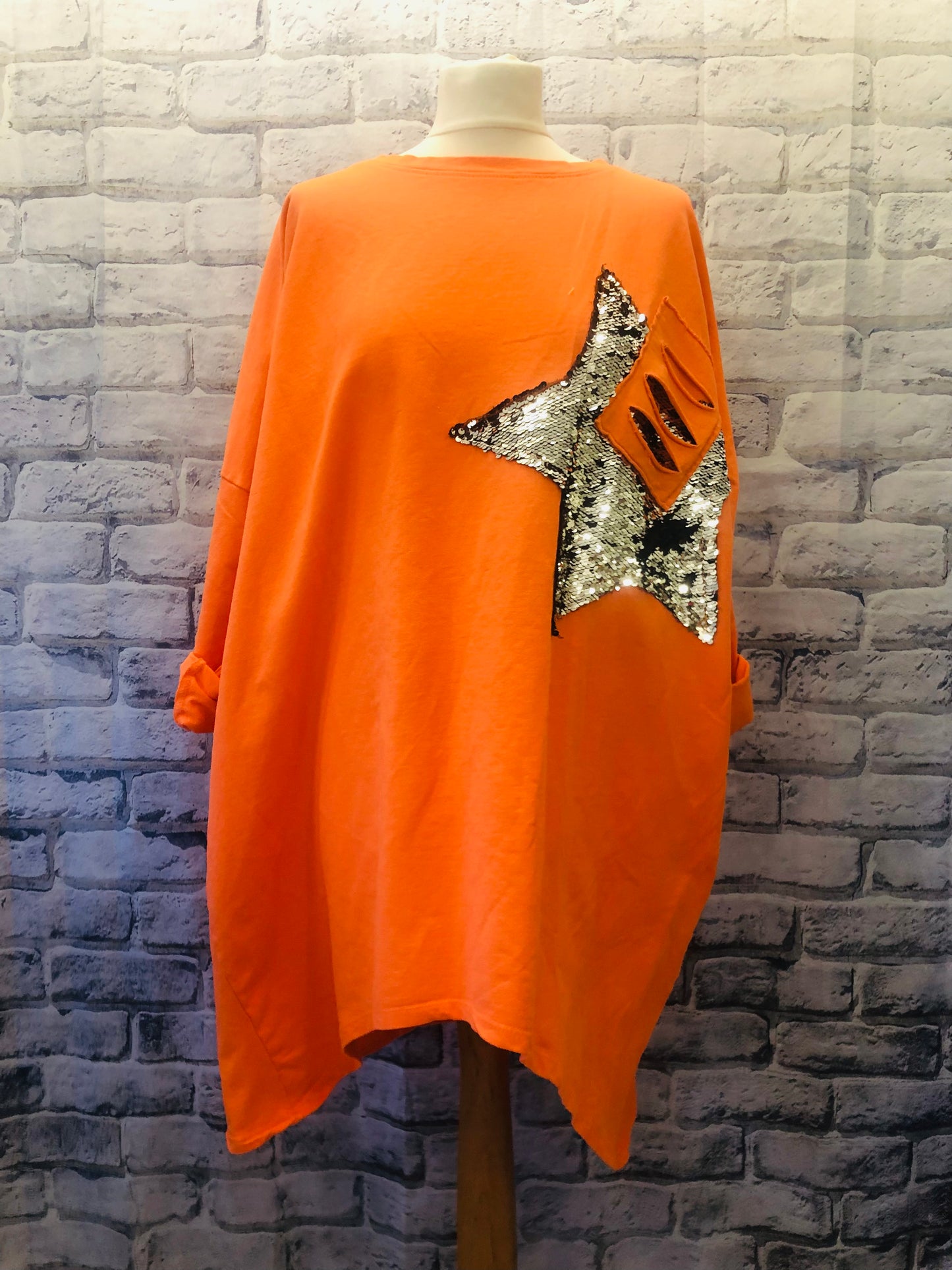 Oversized Sequin Star Sweat