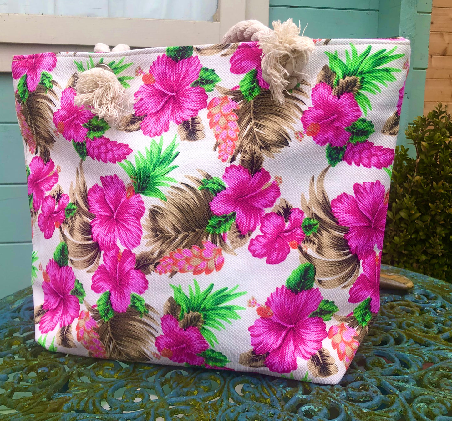 Rope Handle Beach Bag