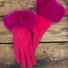 Load image into Gallery viewer, Gloves With Faux Fur Trim
