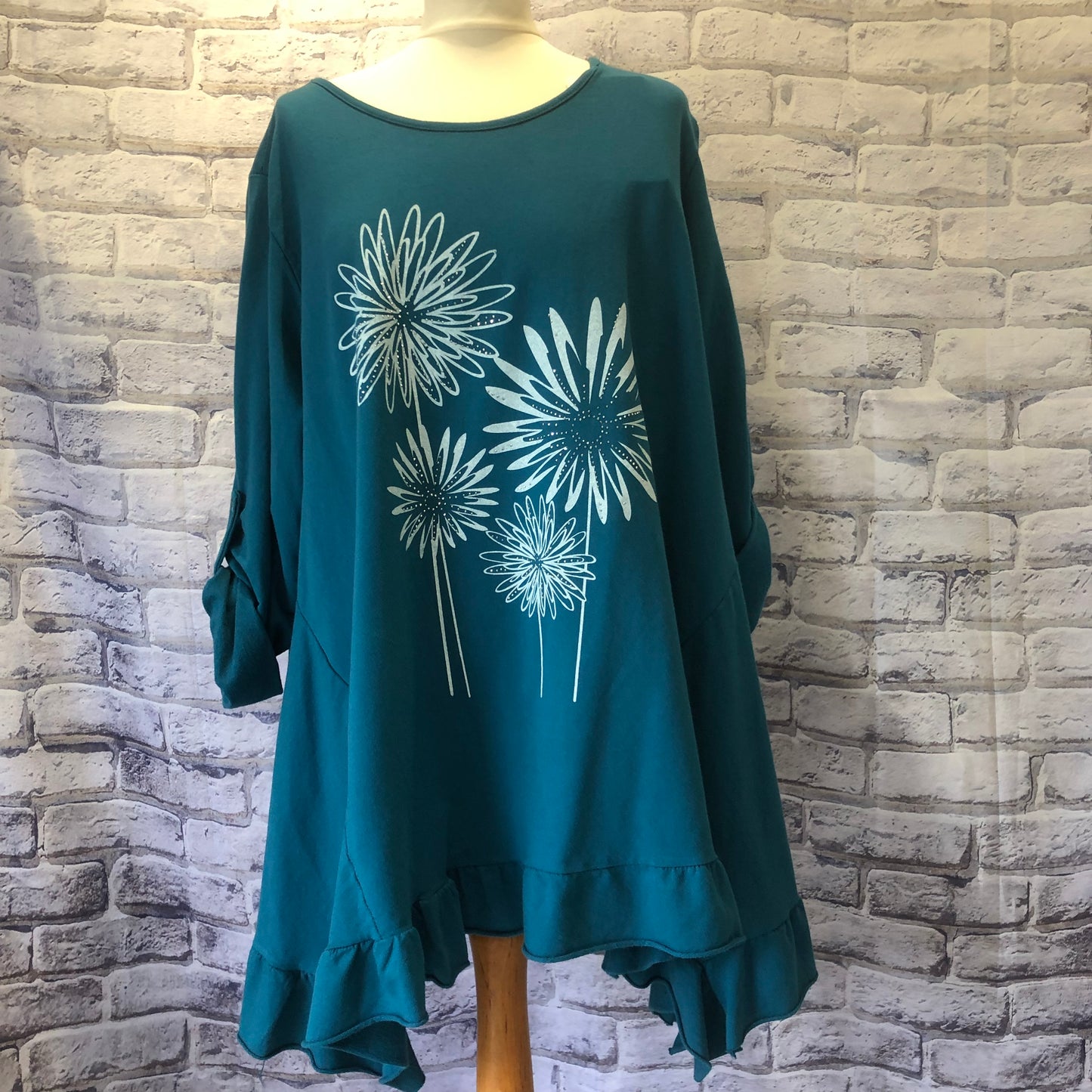 Oversized Sweat With Frilled Hem