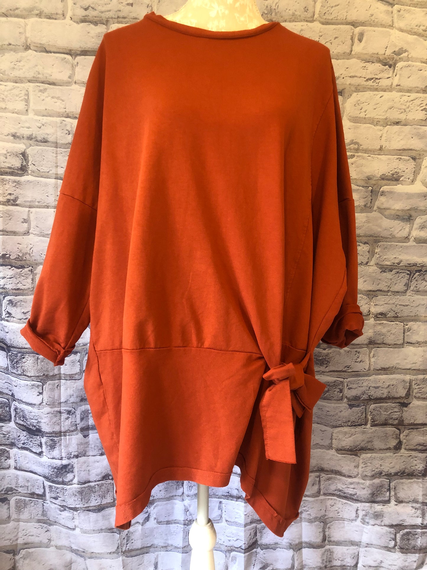 Oversized Sweat With Tie Detail