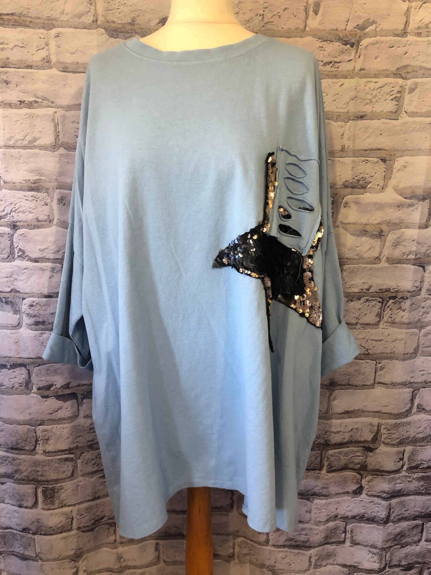 Oversized Sequin Star Sweat