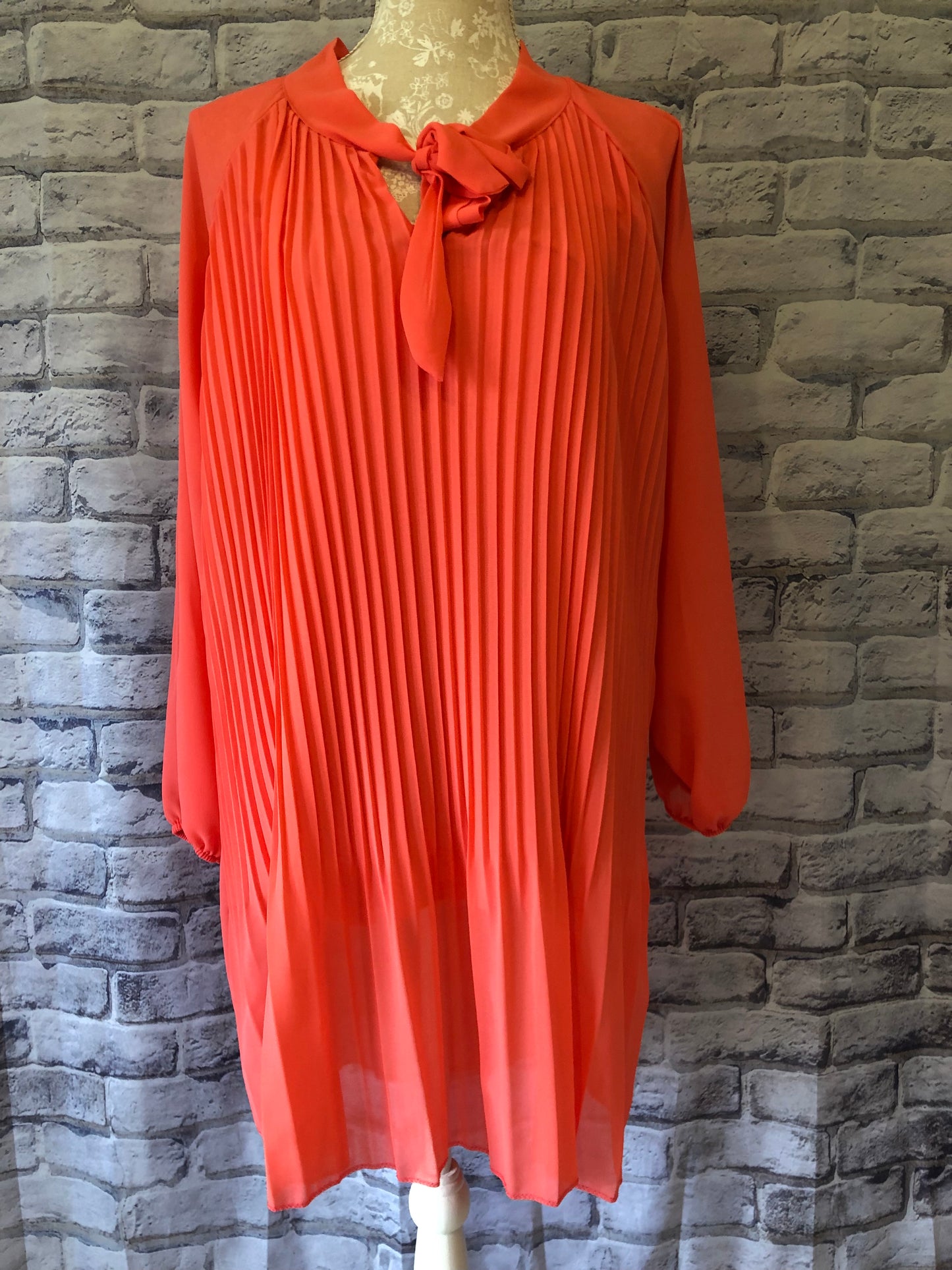 Sheer Pleated Blouse (Longer Length)